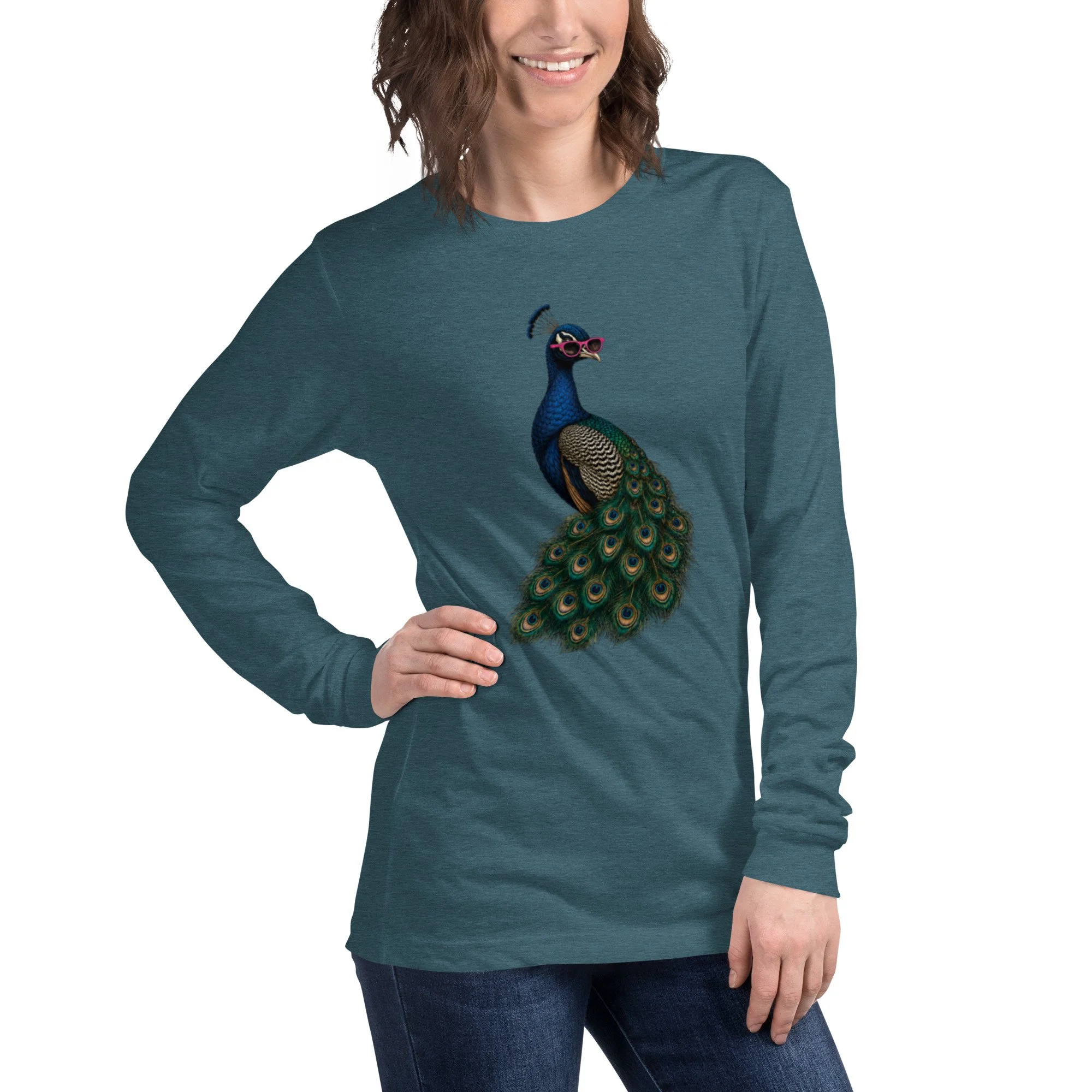 The Peacock Familiar Unisex Long Sleeve Tee