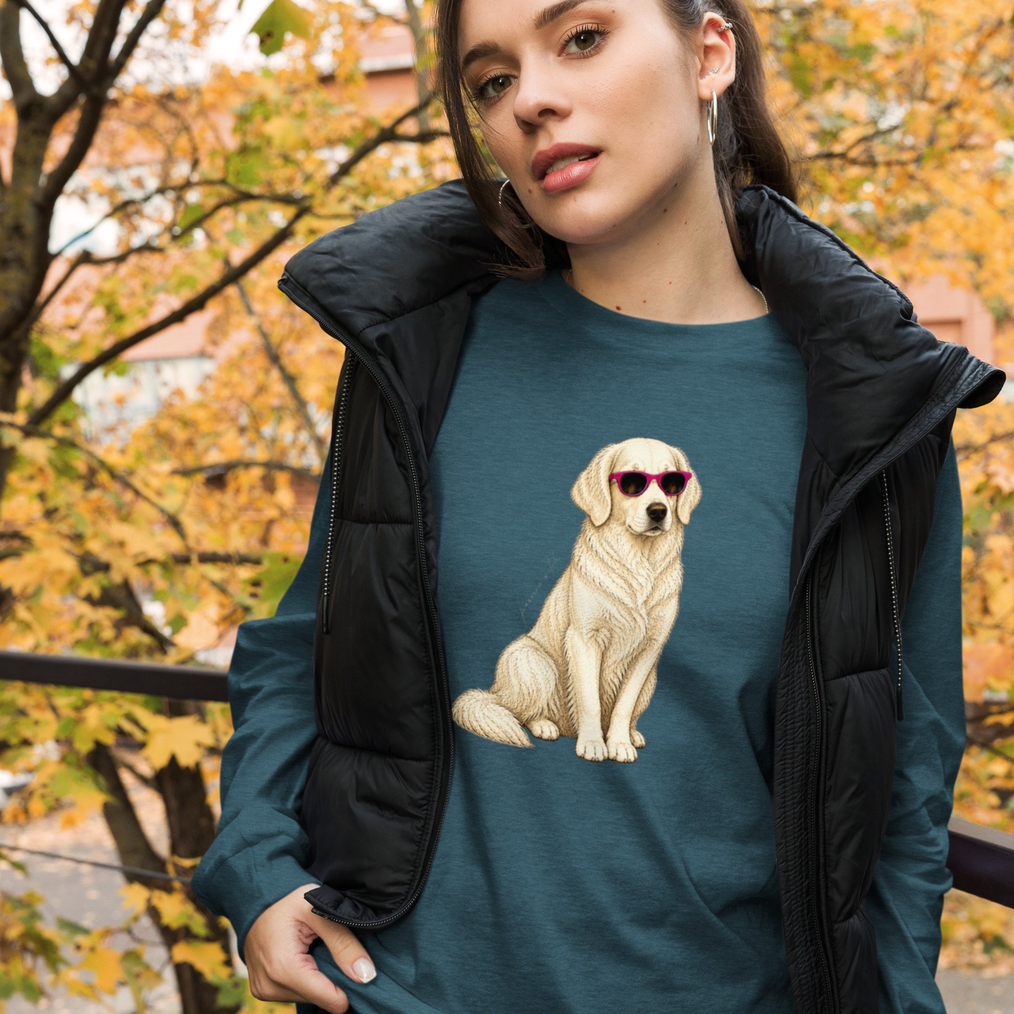 The Golden Retriever Familiar Unisex Long Sleeve Tee