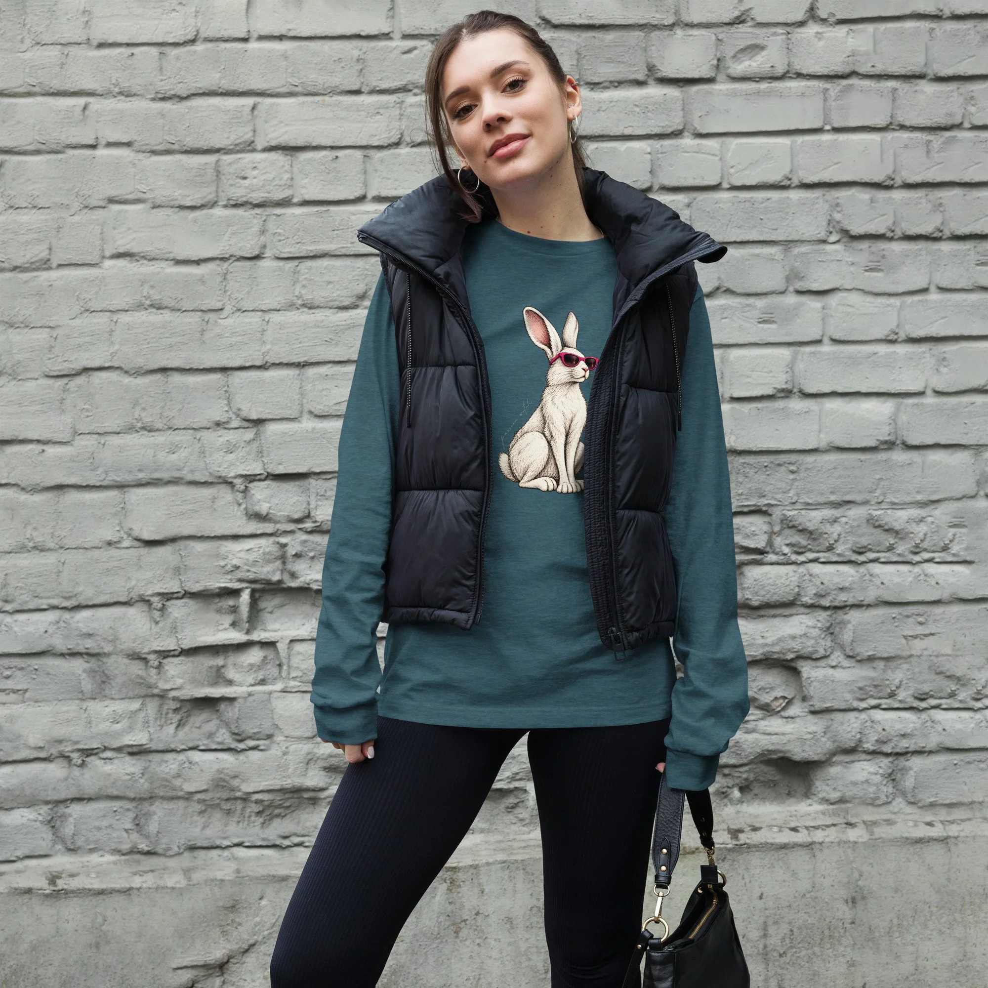 The Rabbit Familiar Unisex Long Sleeve Tee