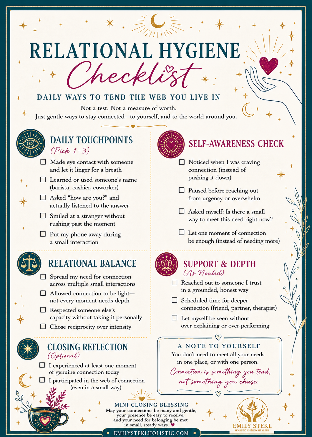 Relational Hygiene Checklist - PDF Download
