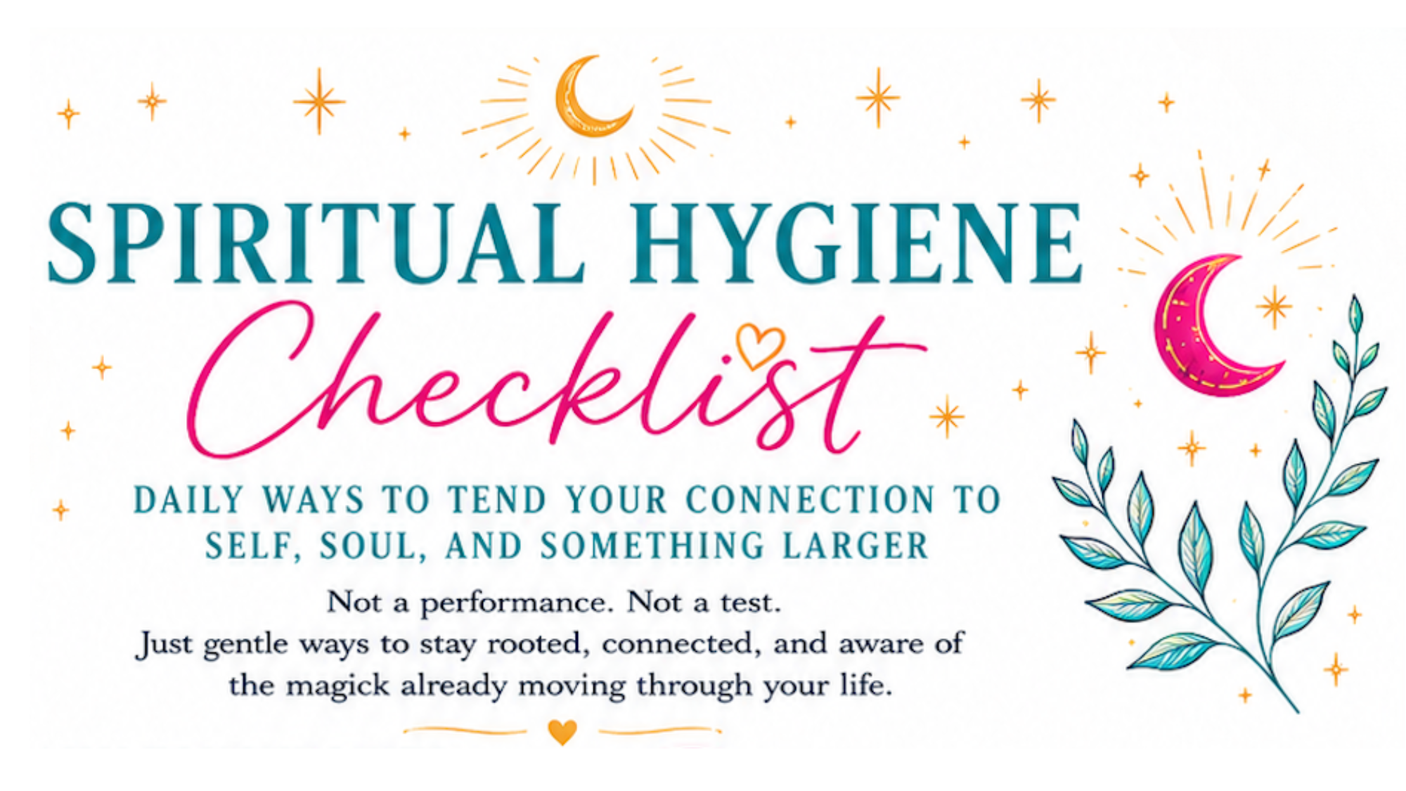 Spiritual Hygiene Checklist - PDF Download