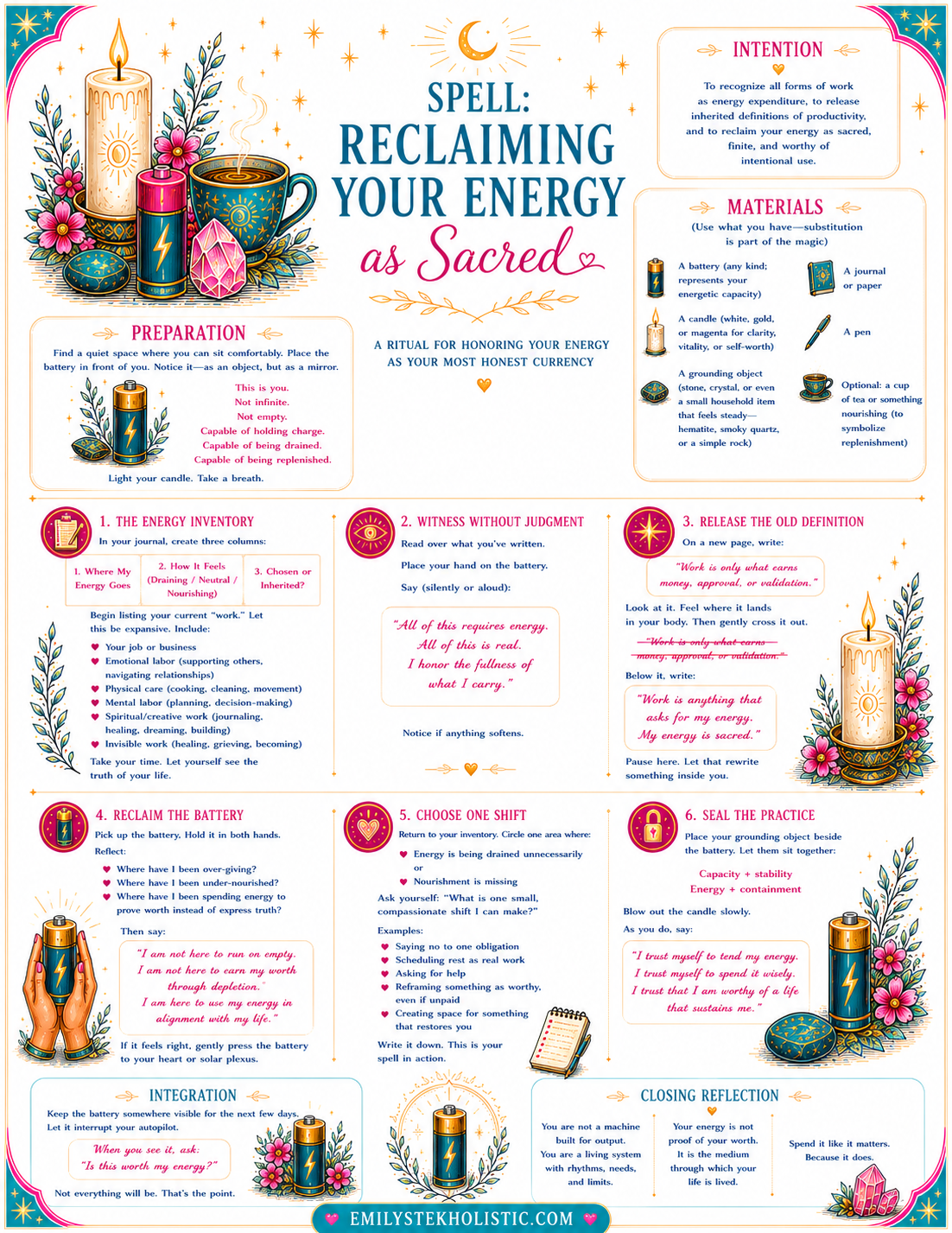 Spell to Reclaim Your Sacred Energy - PDF Download