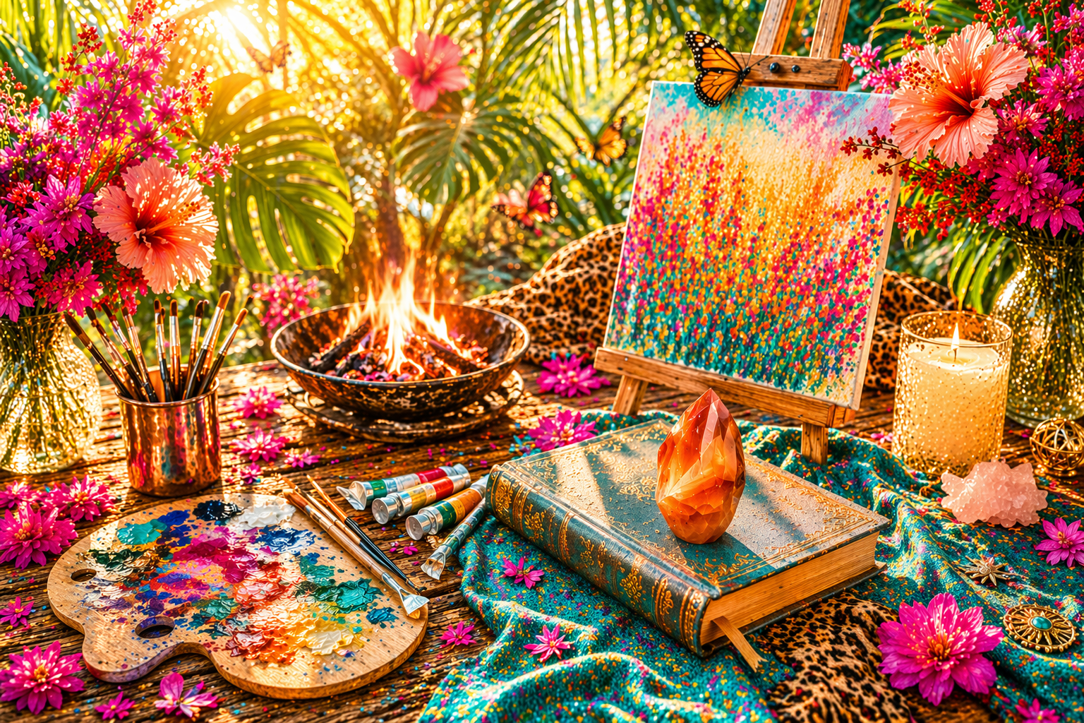 Colorful swirling cloud of pink, purple, and dark blue smoke or ink in water.