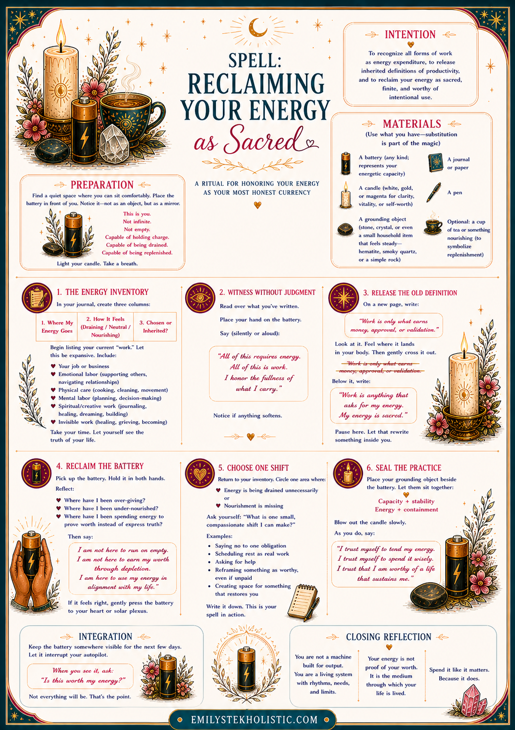 Spell to Reclaim Your Sacred Energy - PDF Download