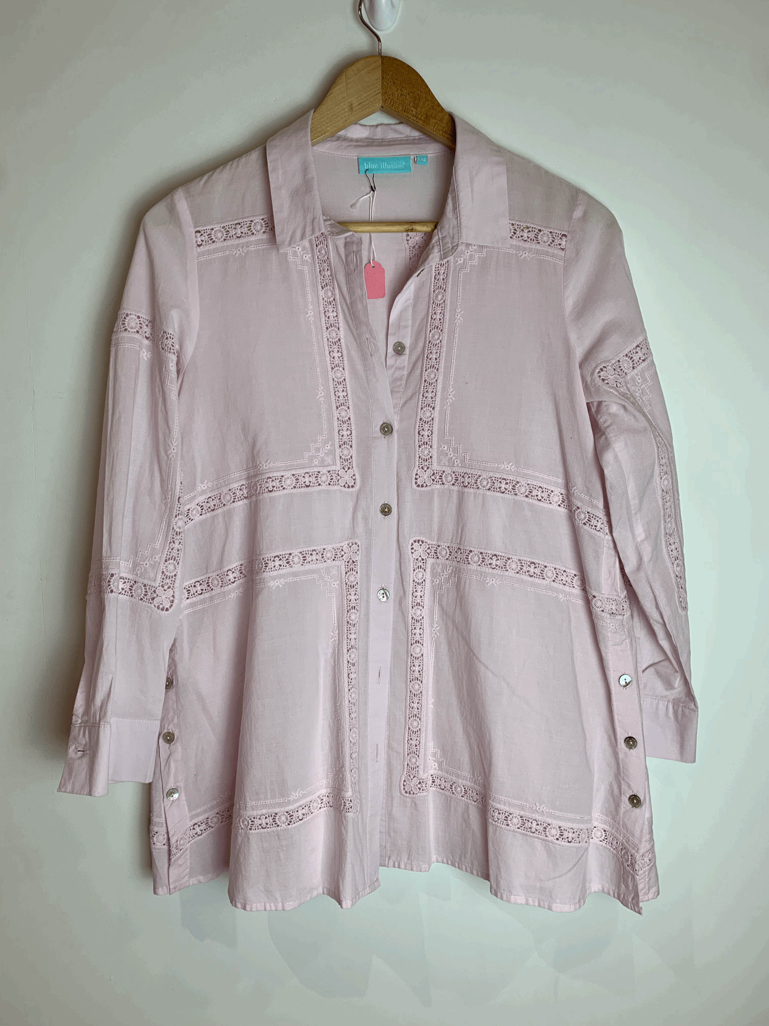 Blue Illusion Blouse | Size XXS