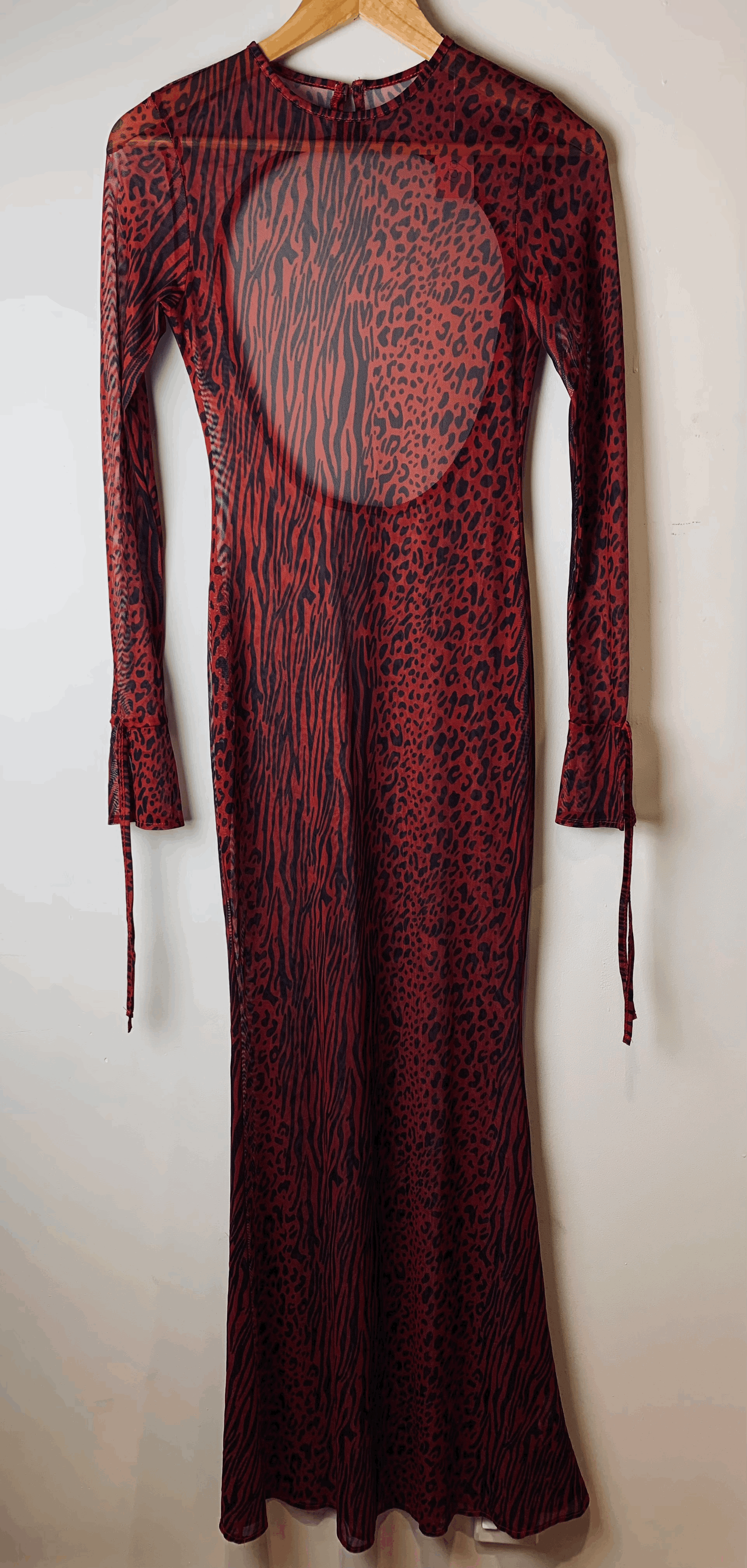 Red Animal Dress | Size M