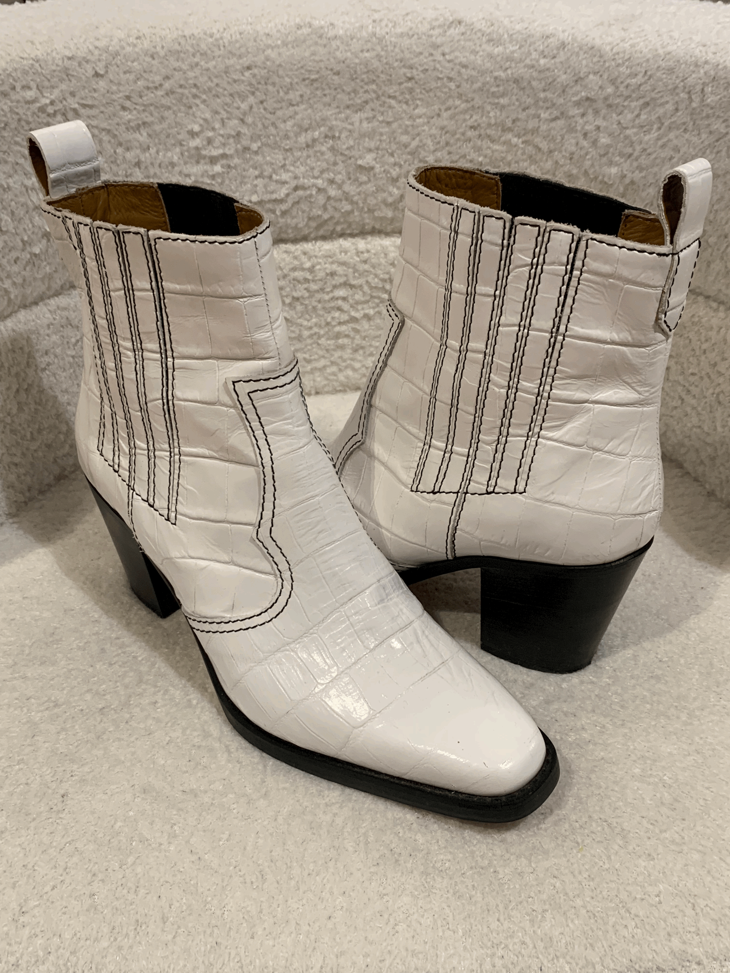 Ganni Cowboy Boots | Size 40