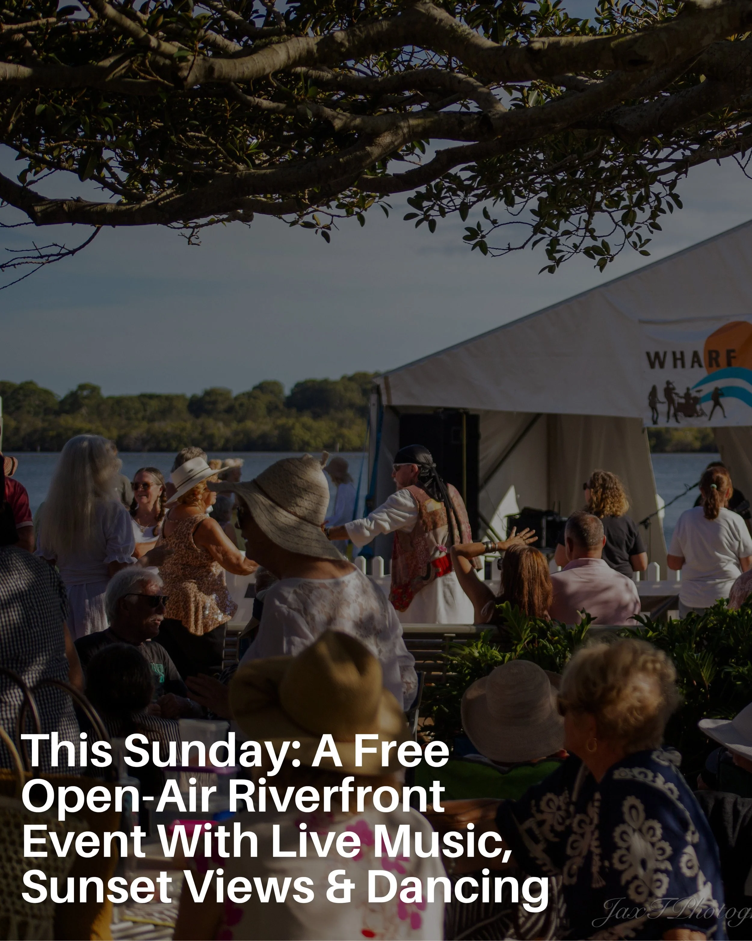 Looking for a Sunday afternoon that ticks all the boxes?

This Sunday, head to @wharfbarballina for an afternoon of live music by Goodrich, dancing, and sunset views.

Held on the first Sunday of every month from 2pm to 5pm, this free open-air event 