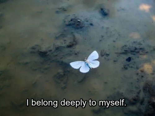 belong deeply to myself via pinterest