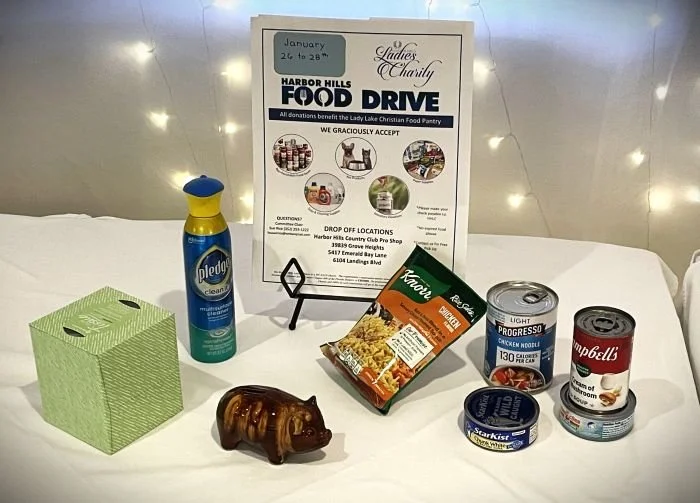 Welcome Luncheon Food Drive Display
