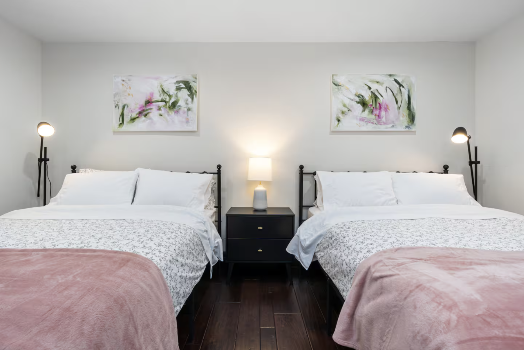 Pink Shared Room - 2 Queen Beds (Copper Room) - $1,600