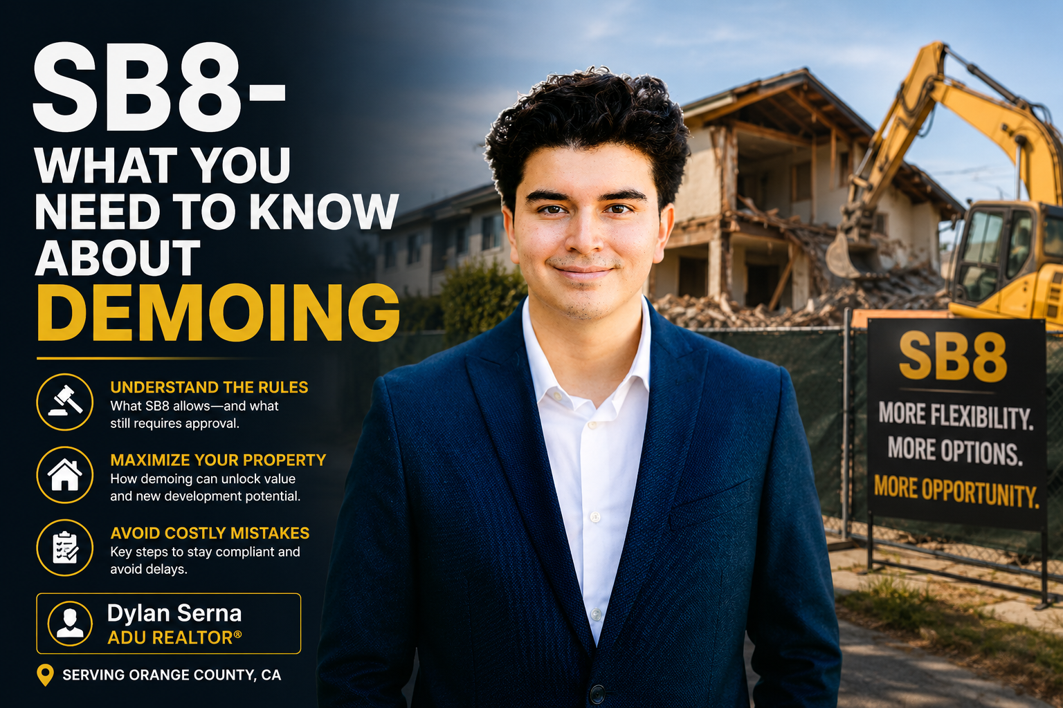 SB8 - What you need to know before going into Escrow on a full demo project in LA city