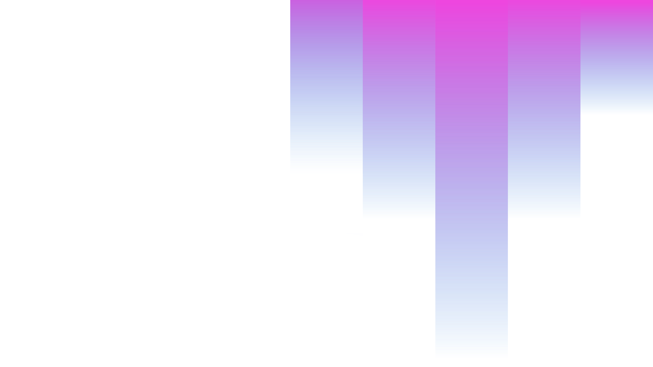 A distorted digital image with vertical color bands in shades of purple, blue, pink, and white, with some pixelation and artifacting.