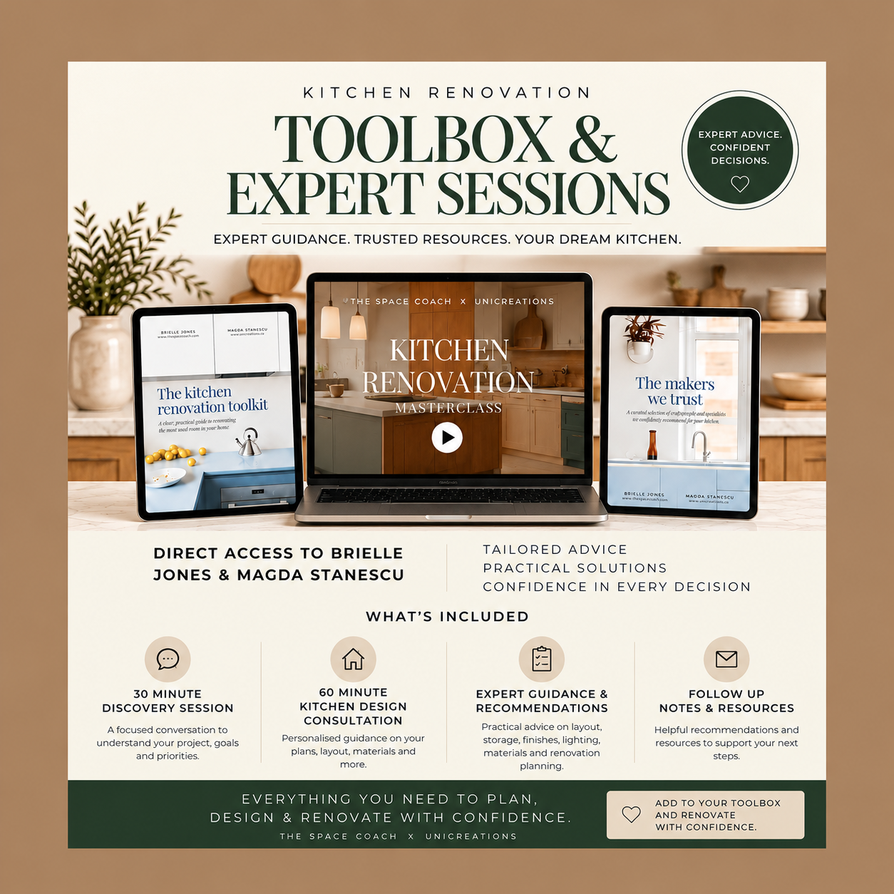 Kitchen Renovation Toolbox & Expert Sessions