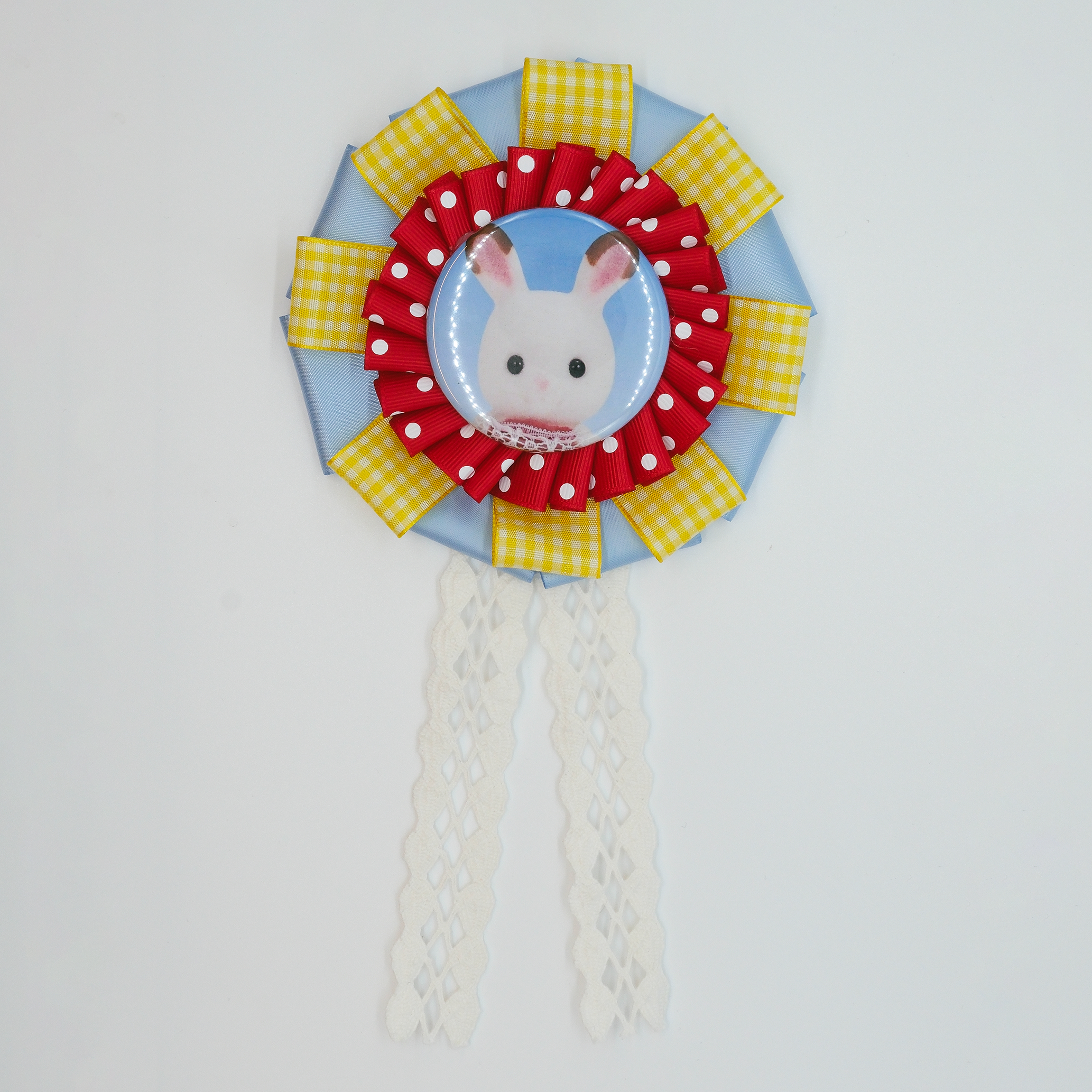 Prize Ribbon Badge - Sylvanian Families Baby Chocolate Rabbit
