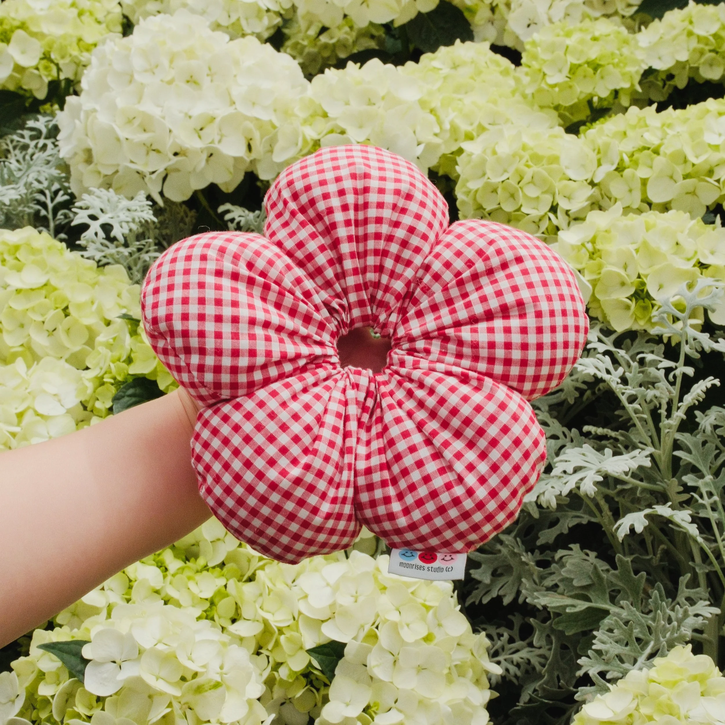 Bloom Puff Scrunchie - Red