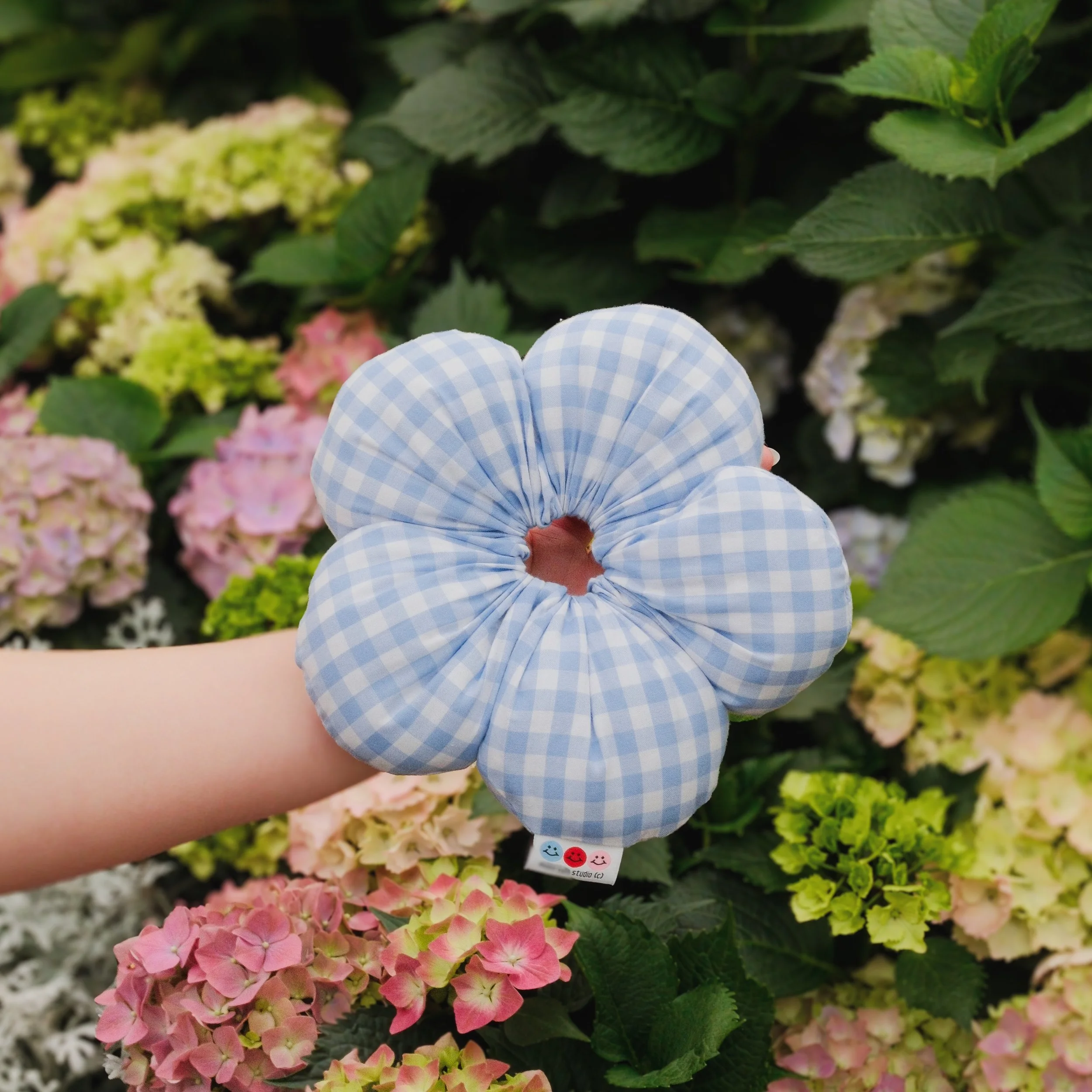 Bloom Puff Scrunchie - Baby Blue
