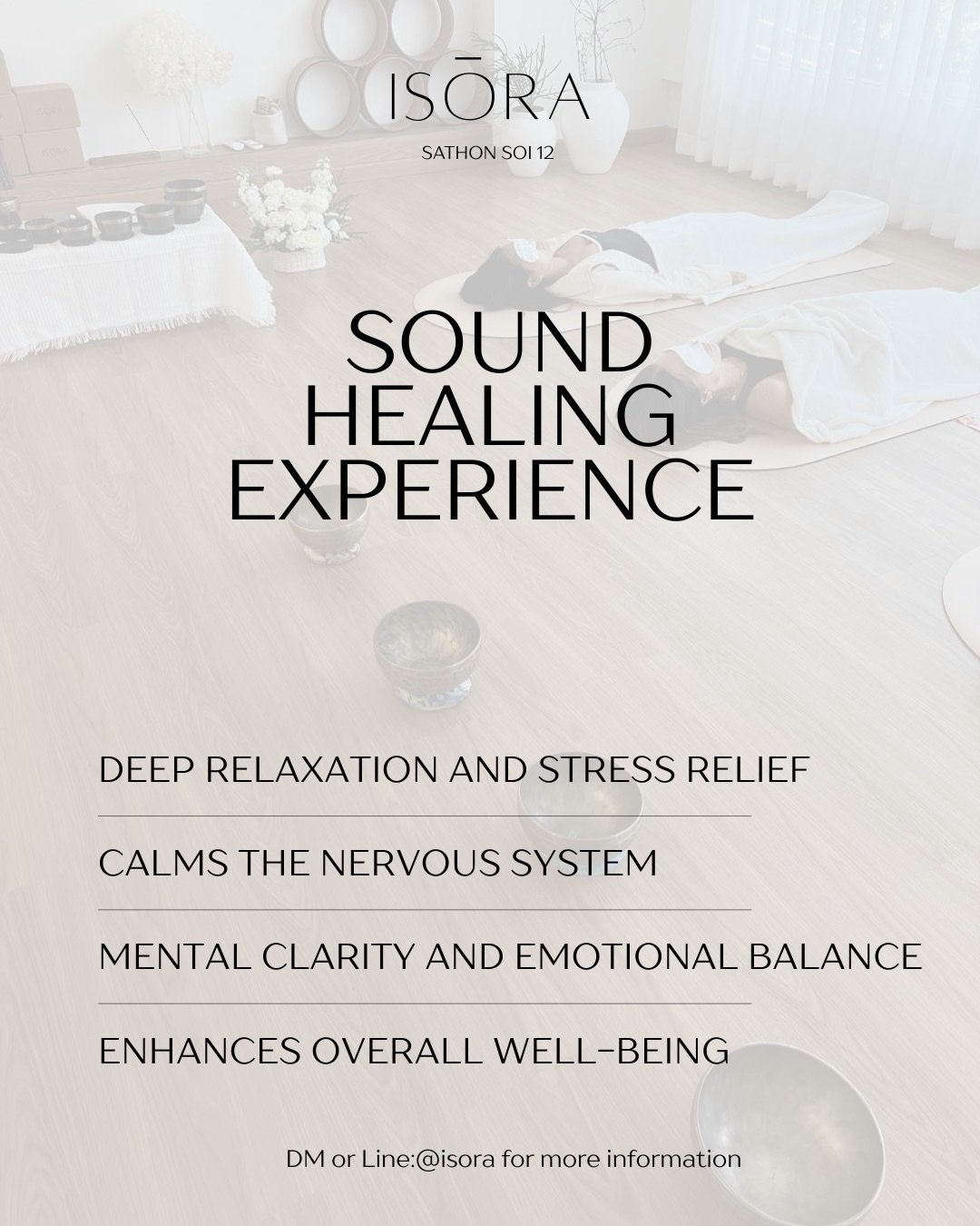 Join our sound healing session to reduce stress, calm the nervous system, improve sleep quality, and restore inner balance &mdash; guided by our experienced healers @krucha.yoga @nadamayoga @soulglowwithmai @serehealing 🌿

What to Prepare;
- Wear co
