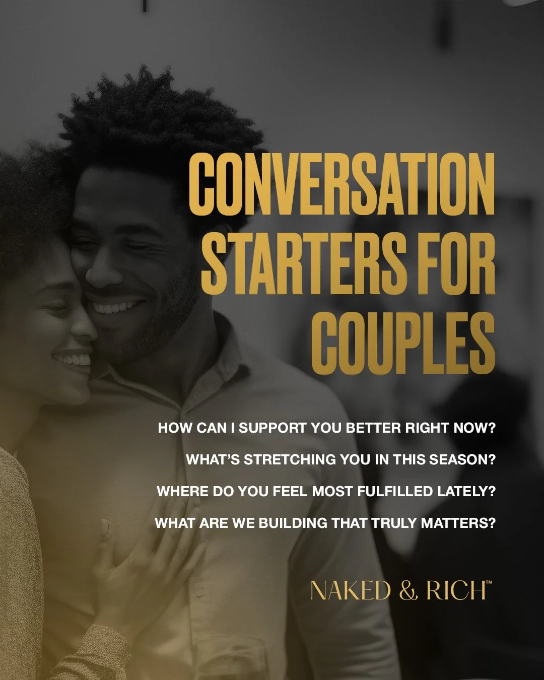 Strong couples don&rsquo;t stop at &ldquo;How was your day?&rdquo;

They ask better questions.
They lean in.
They listen.

Real connection is built in conversations most people avoid. If you want deeper love, start with deeper questions. 💛
