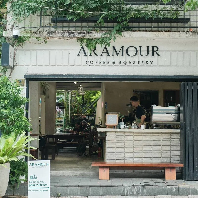 Aramour Coffee & Roastery, a specialty coffee shop near Kolab Living, District 2