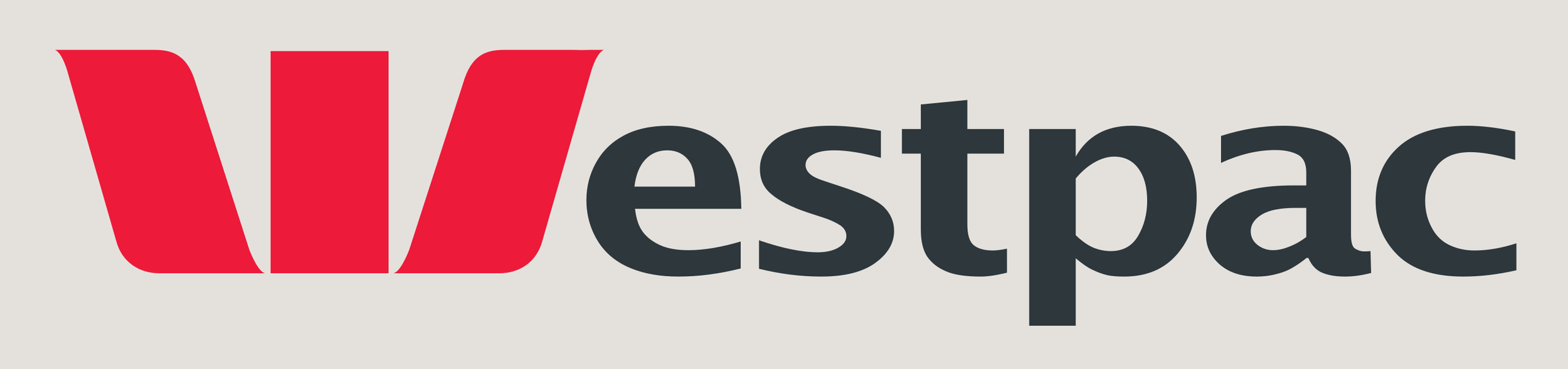 Vestpac company logo with a red stylized 'V' and black text.