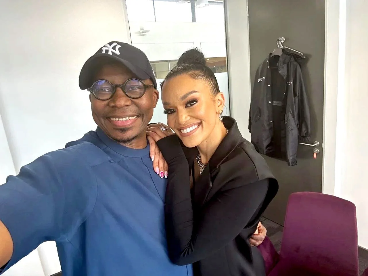 Pearl Thusi and Monde Twala ahead of the Comedy Central Roast of Pearl Thusi