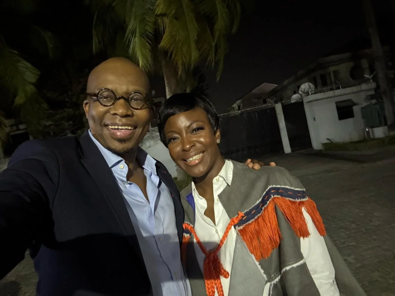 Folu Storms (former Paramount Culture Squad member) and Monde Twala in Lagos 