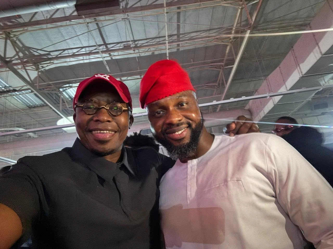 Adebola Williams and Monde Twala in Lagos, Nigeria.