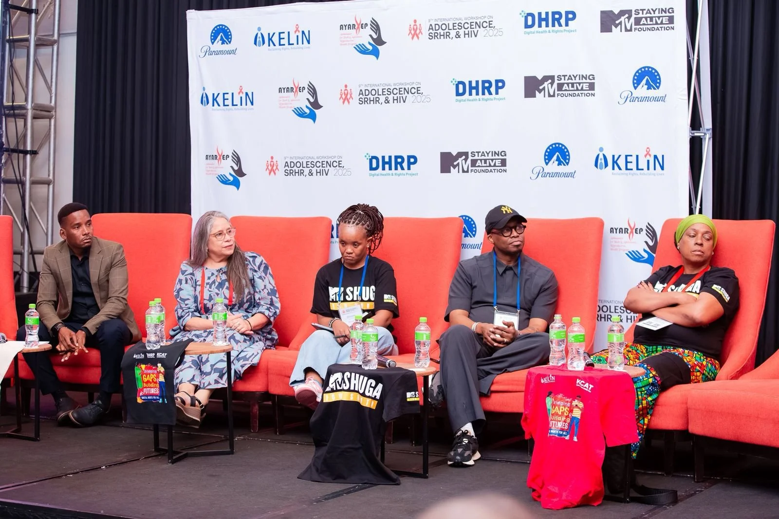 Monde Twala participating in a panel at the International Workshop on Adolescence SRHR and HIV 