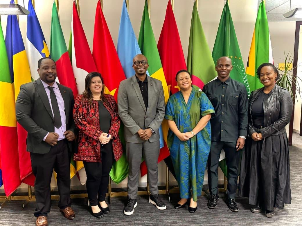 Monde Twala at the AU partnership signing for youth empowerment