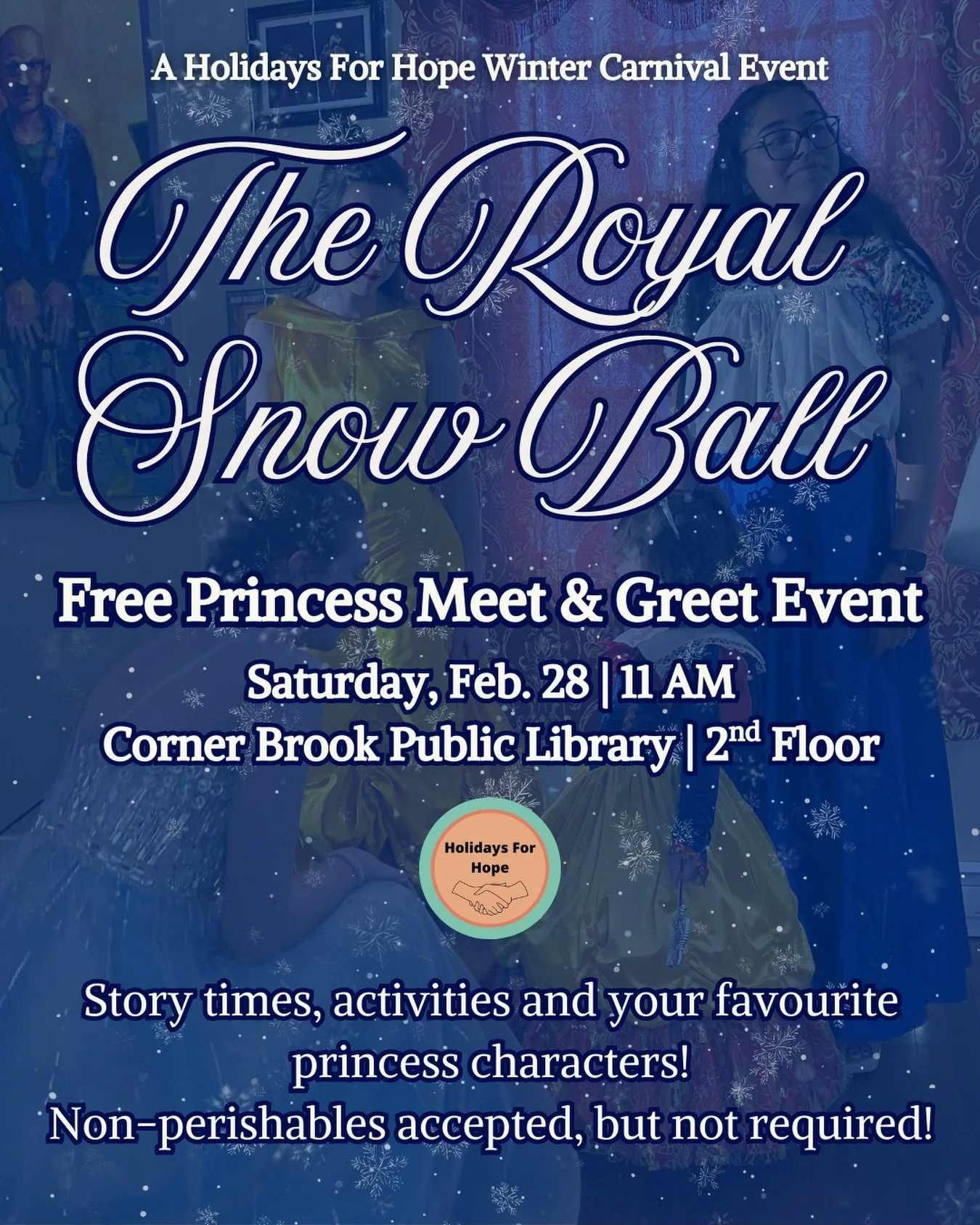 We are excited to share that we&rsquo;re bringing back a Corner Brook favourite, this time for Winter Carnival!

Event Details:

🗓️: Saturday, February 28
🕰️: 11 AM 
📍: Corner Brook Public Library
💲: This is a free event, while we will be accepti