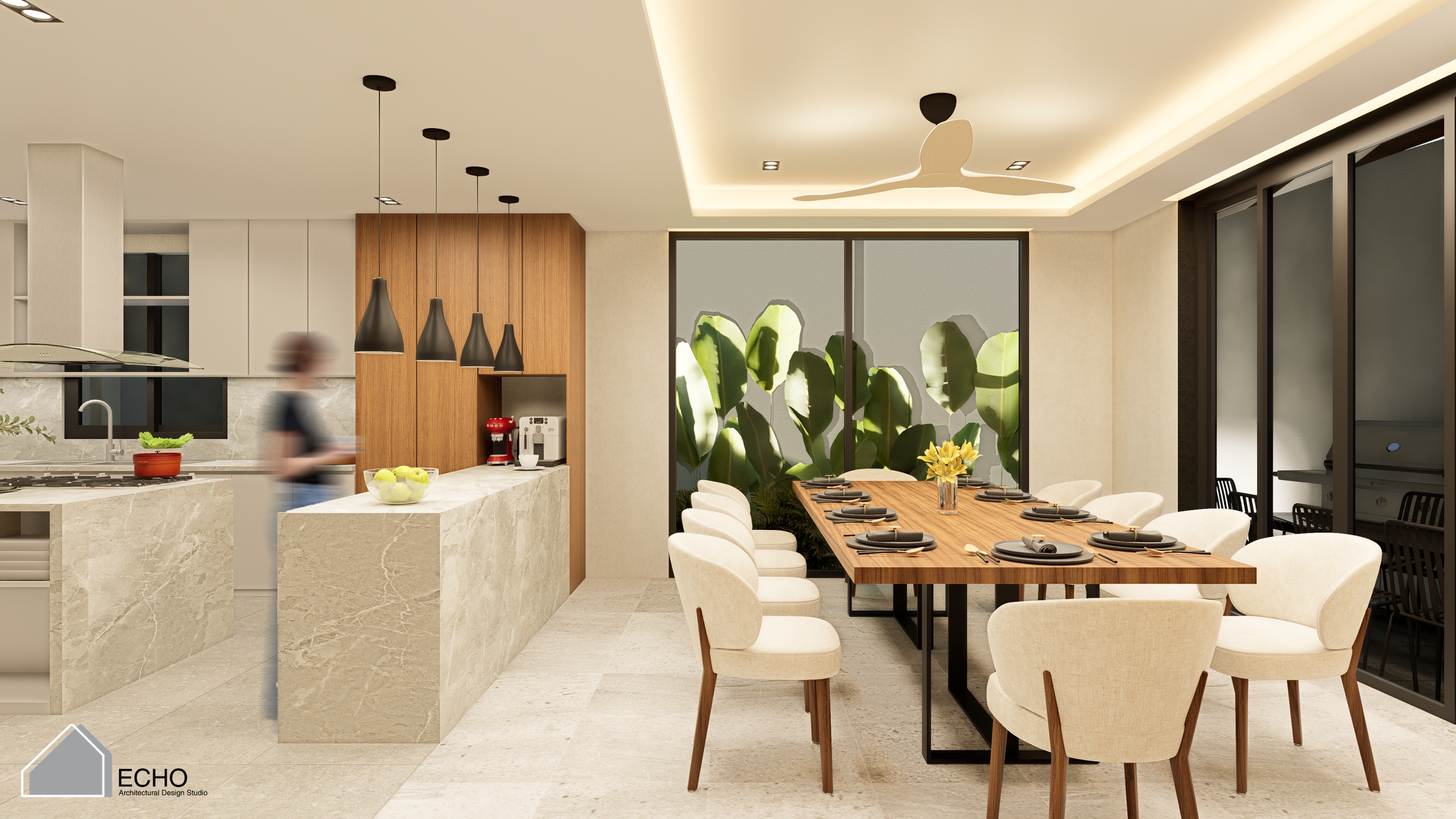Open kitchen renovation