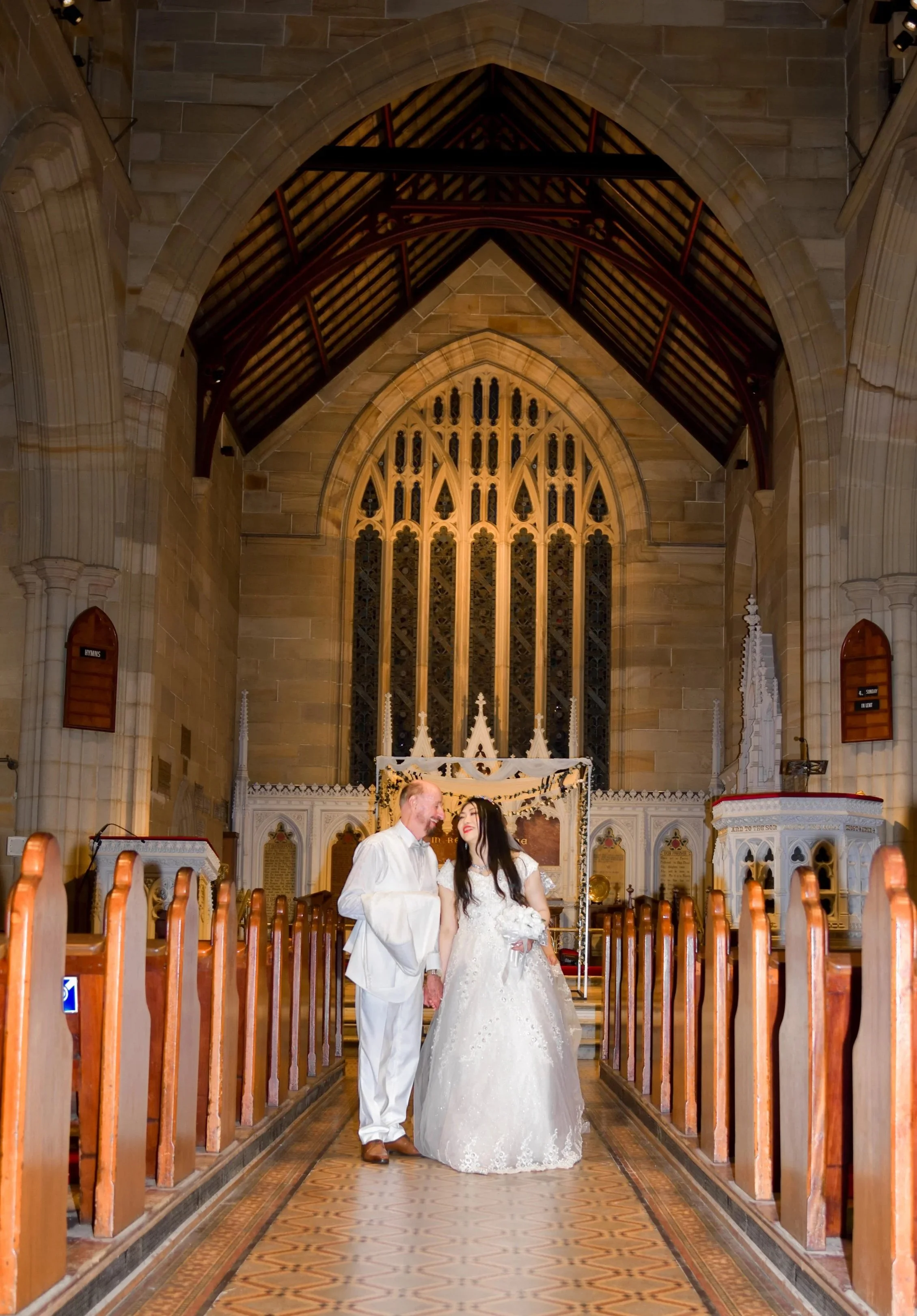 After the church ceremony.