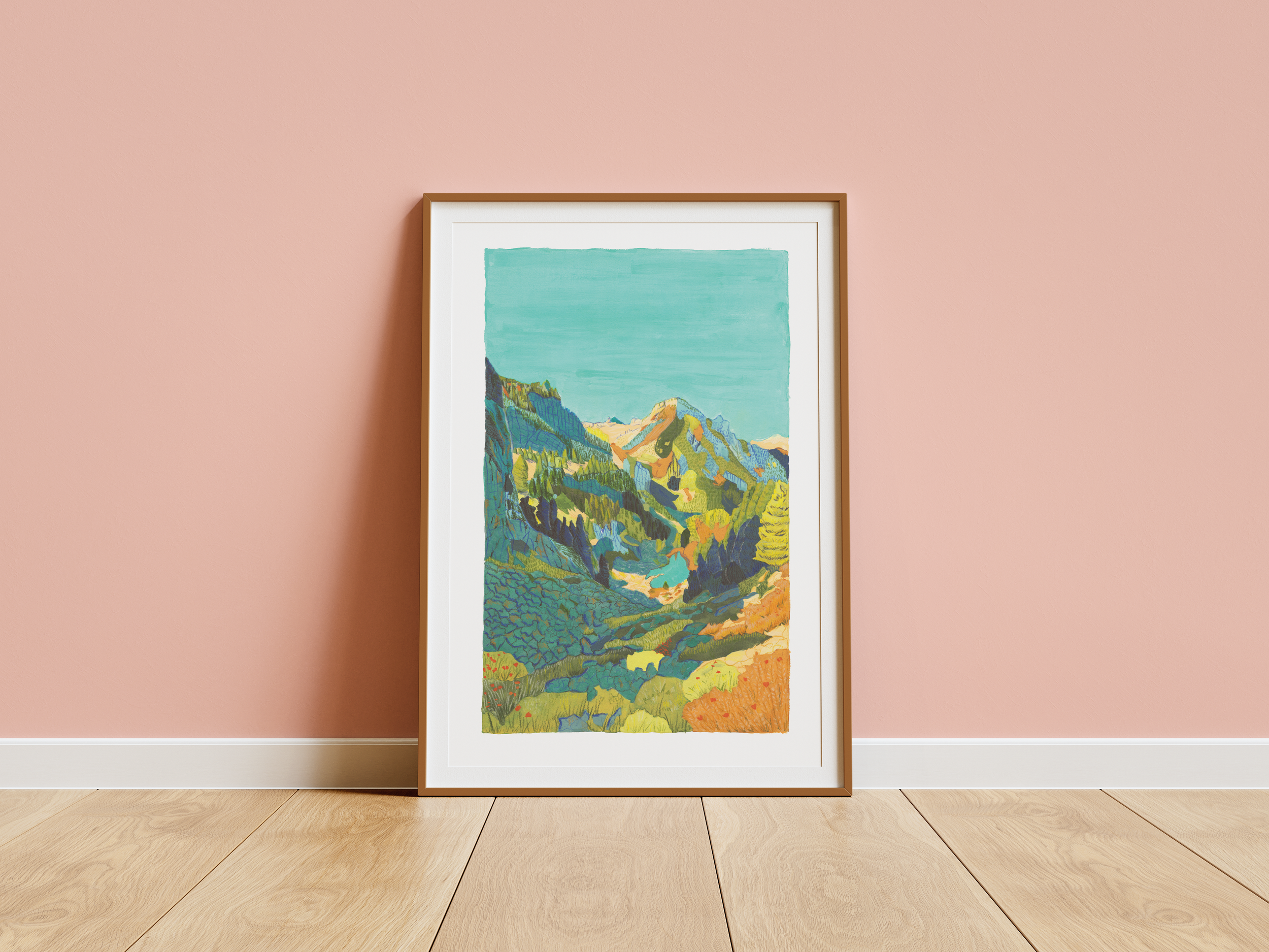 Affiche Montagne — Lac Léama (Tirage d'art)