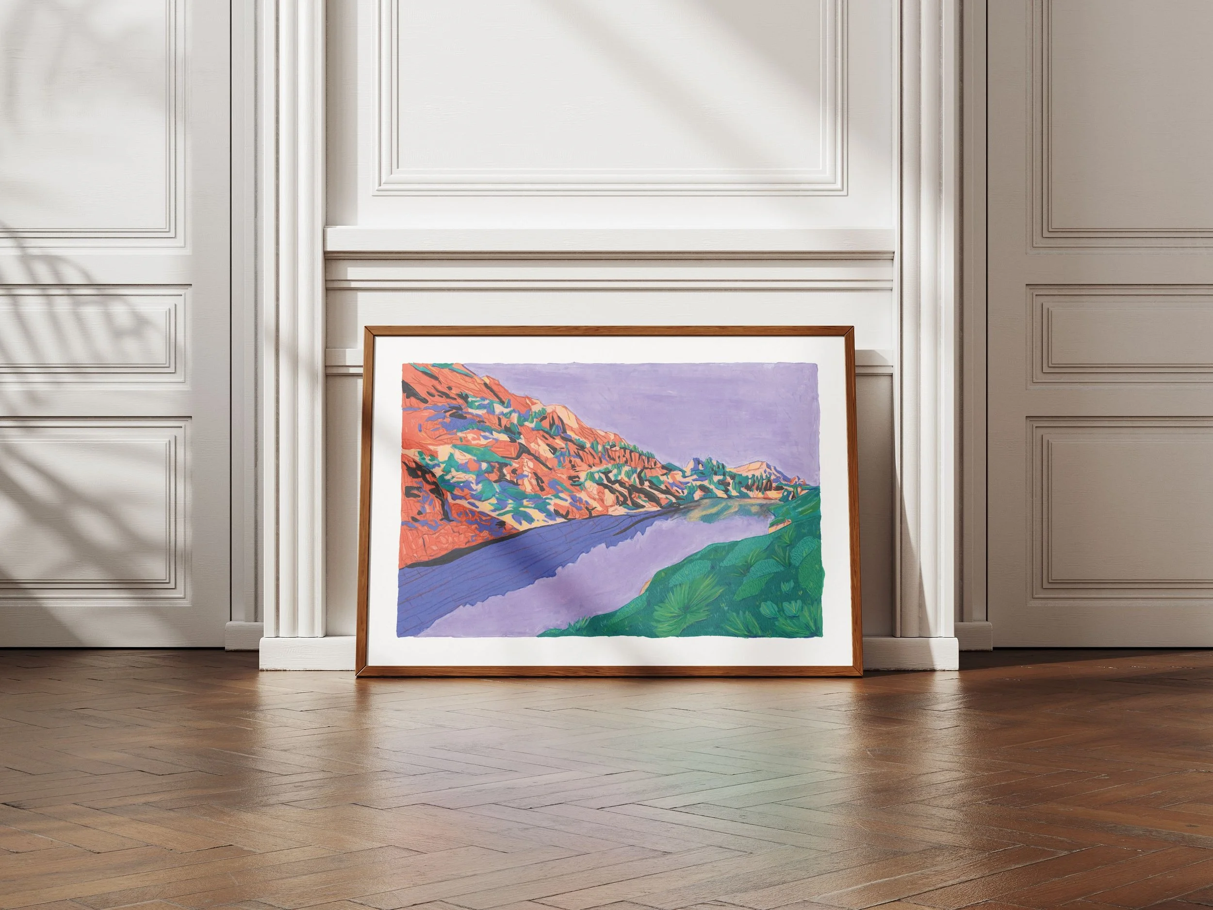 Affiche Montagne — Lac Longet (Tirage d'art)