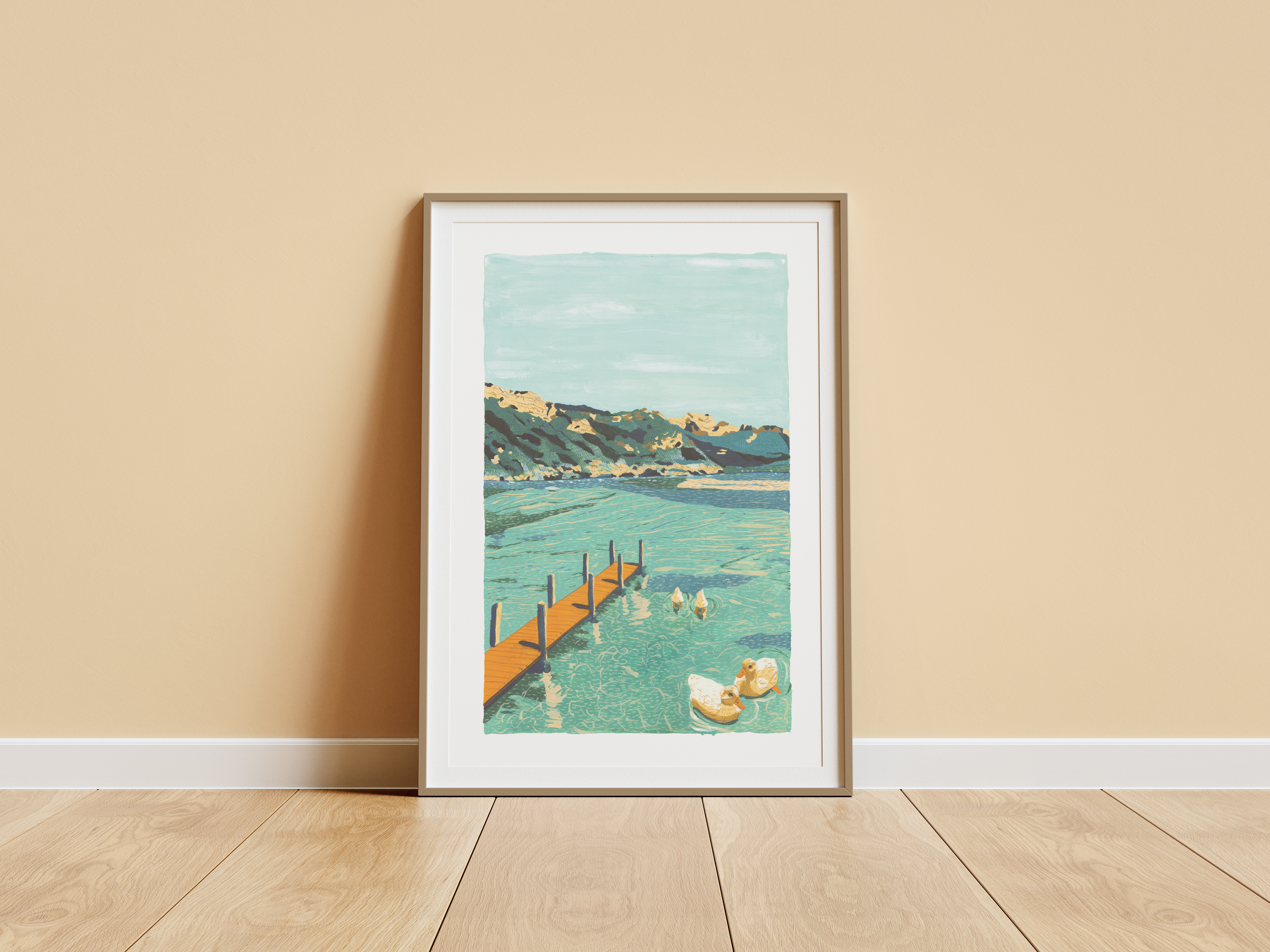 Affiche Montagne — Lac d'Annecy (Tirage d'art)