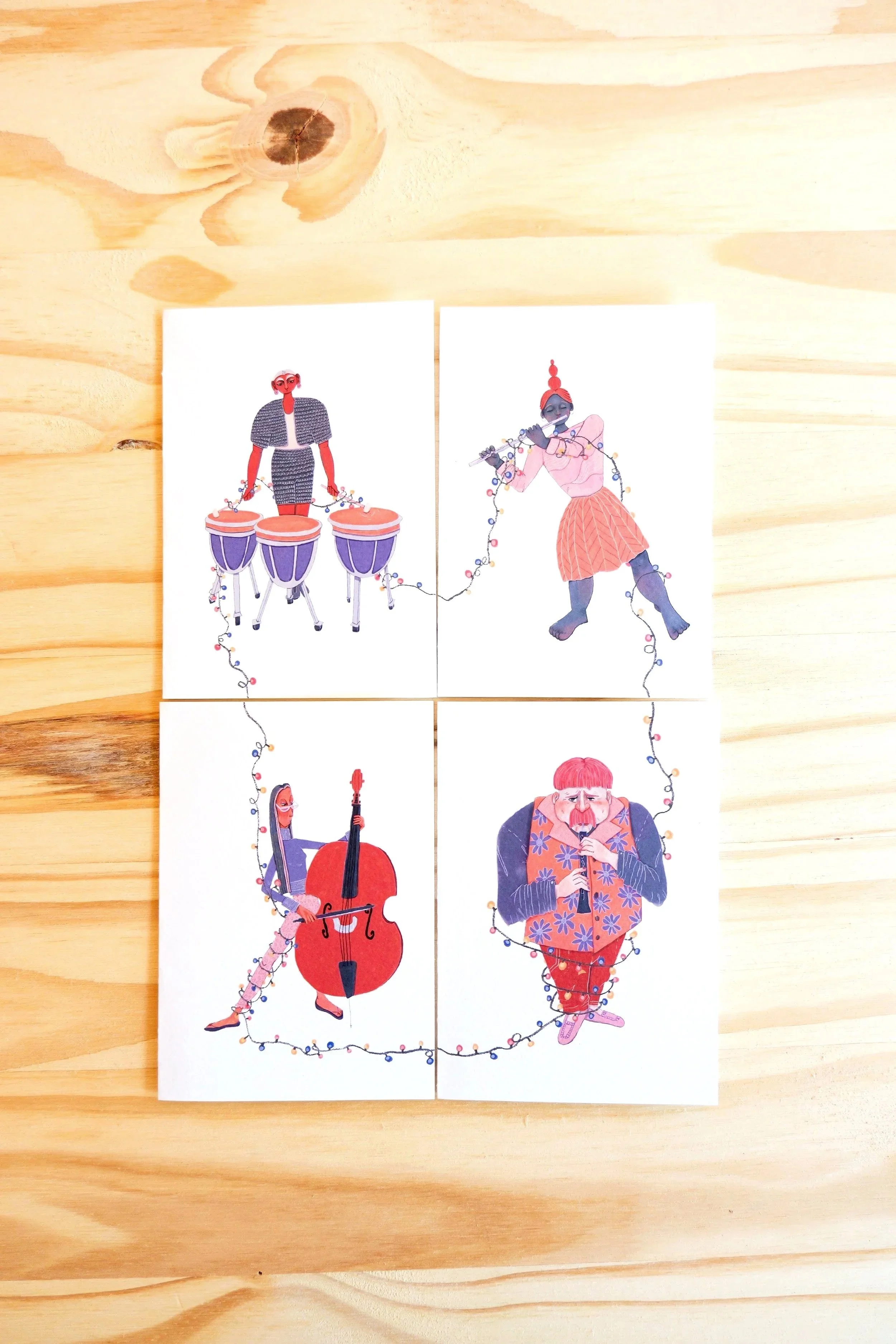 Cartes de Noël avec enveloppes – Collection musicale