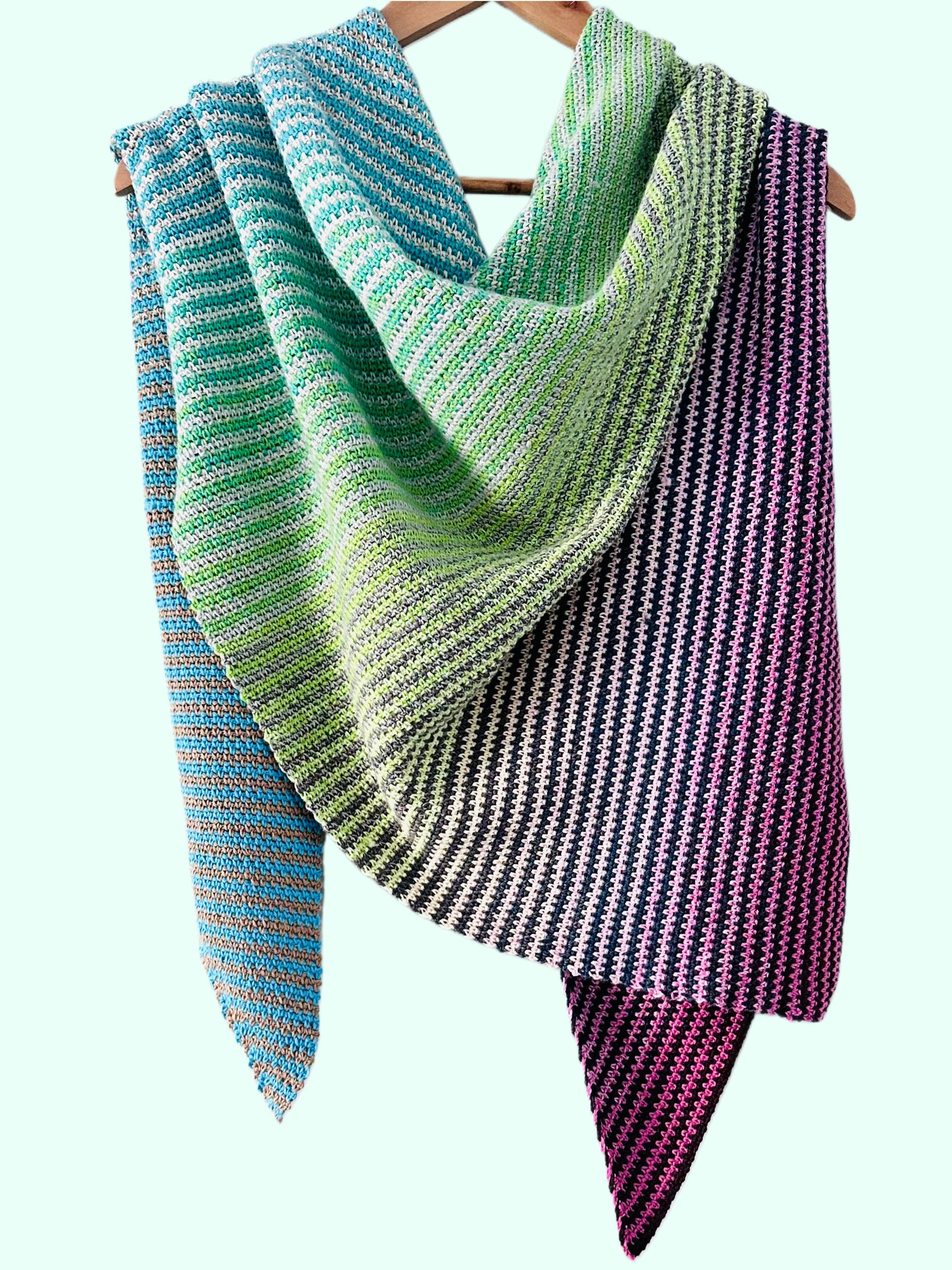 Crocheted Windsurfer Shawl - Perfect for All Seasons