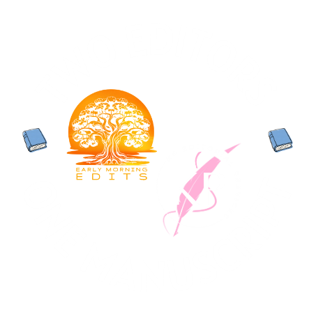 A diagram illustrating the collaborative service between Early Morning Edits and KP Editorial Services