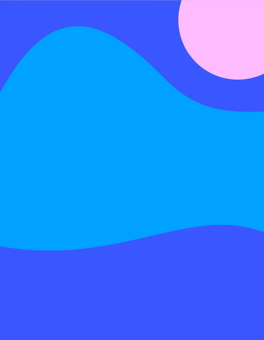 Abstrakti värssyke, sinisiä ja violetteja käyriä muotoja.