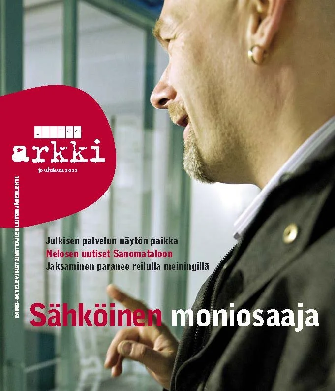 "Liiton Arkki" kansilehti, jossa on miessiluetti.