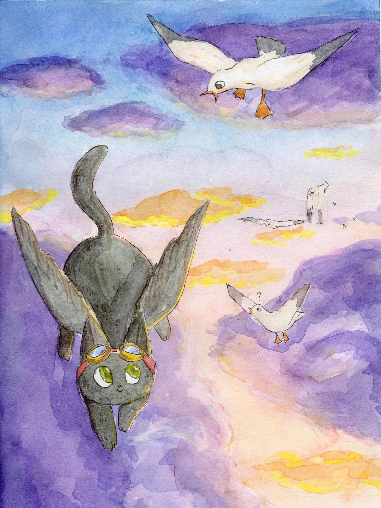 &ldquo;Pepeto Airlines&rdquo;

Vi ricordate la storia della gabbianella e del gatto che le insegn&ograve; a volare?
Ecco, il Pepeto quel film l&rsquo;ha visto, ma quando si &egrave; addormentato ha fatto un po&rsquo; di modifiche.
Grazie all&rsquo;ai