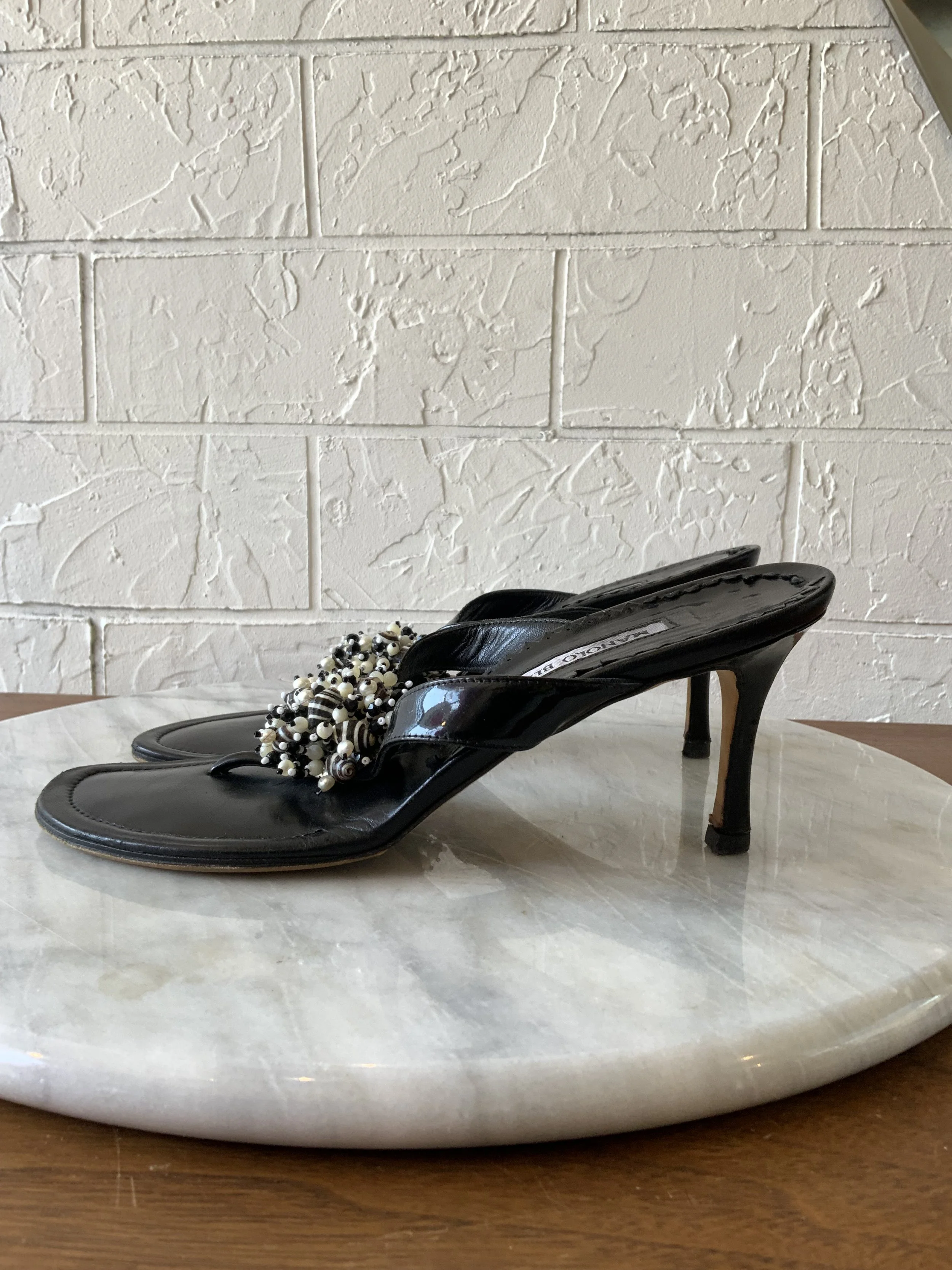 Manolo Blahnik Afrisea Mules   | Size 37