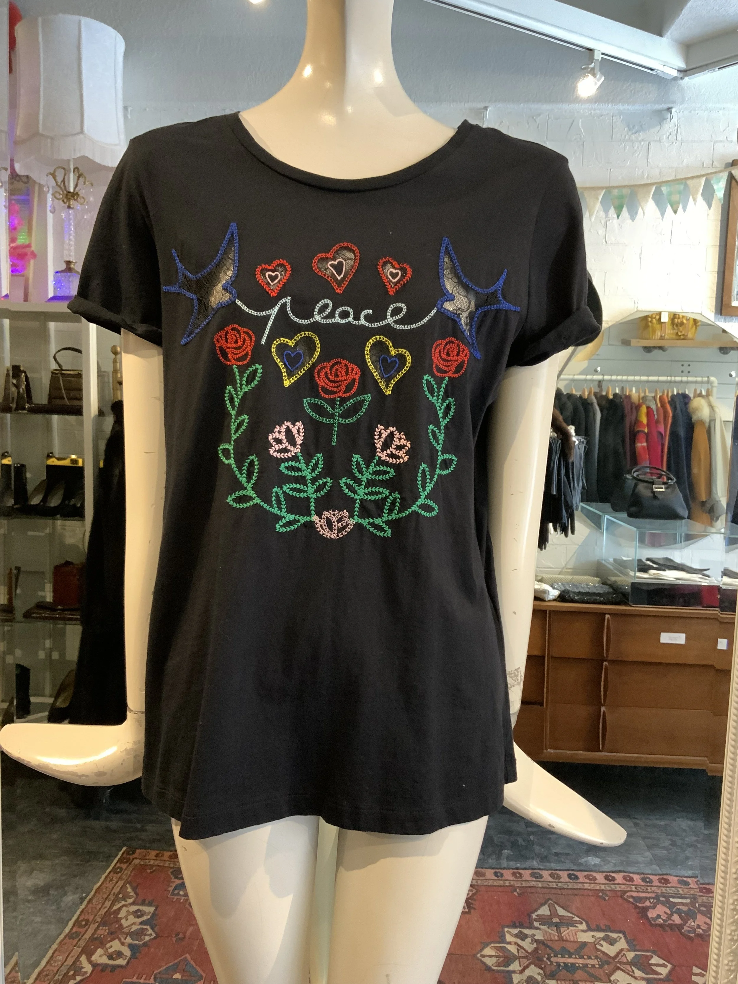 Dries Van Noten silk burgundy shirt | Size Small/Medium