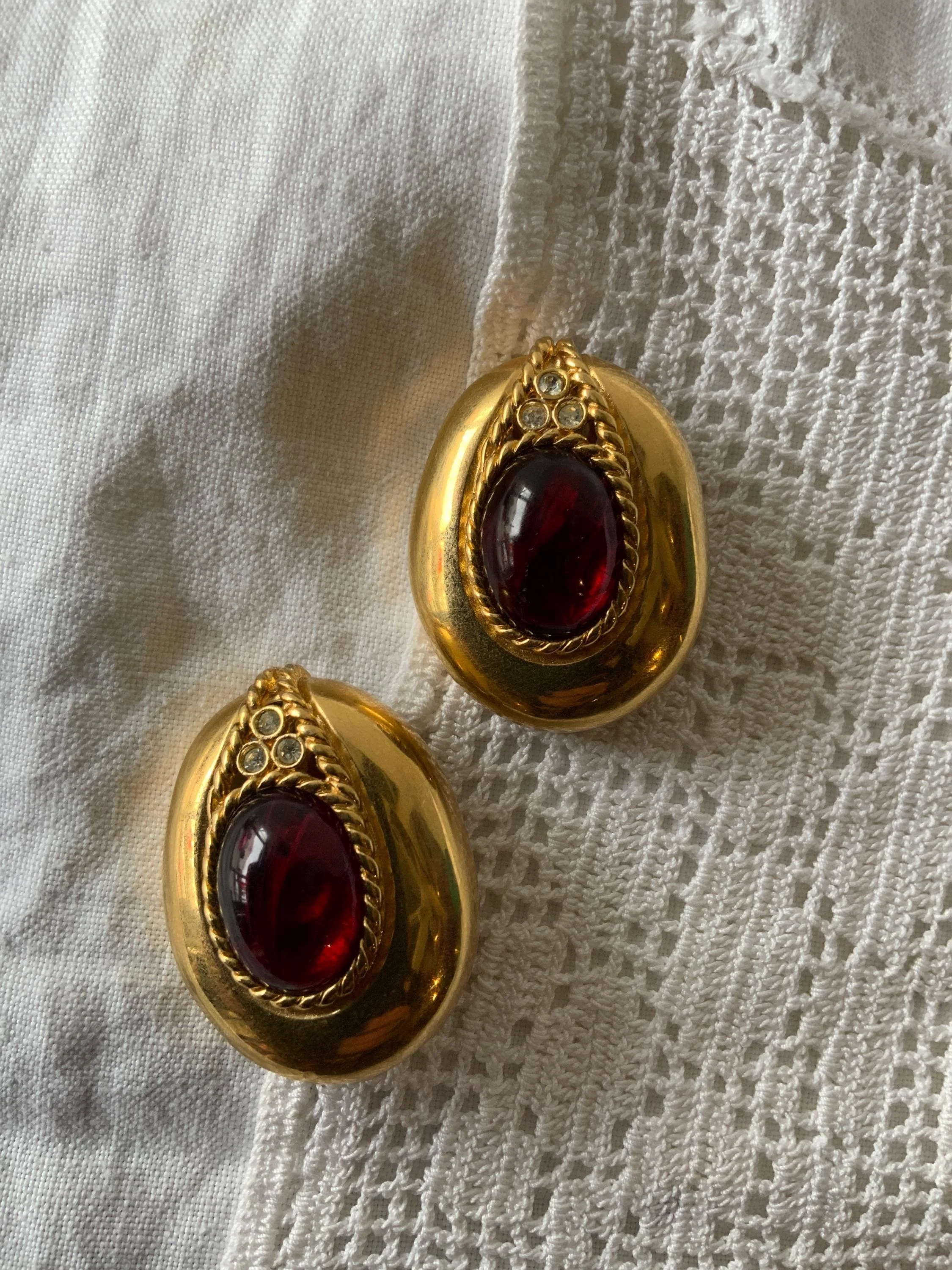 80s GIVENCHY clip on earrings