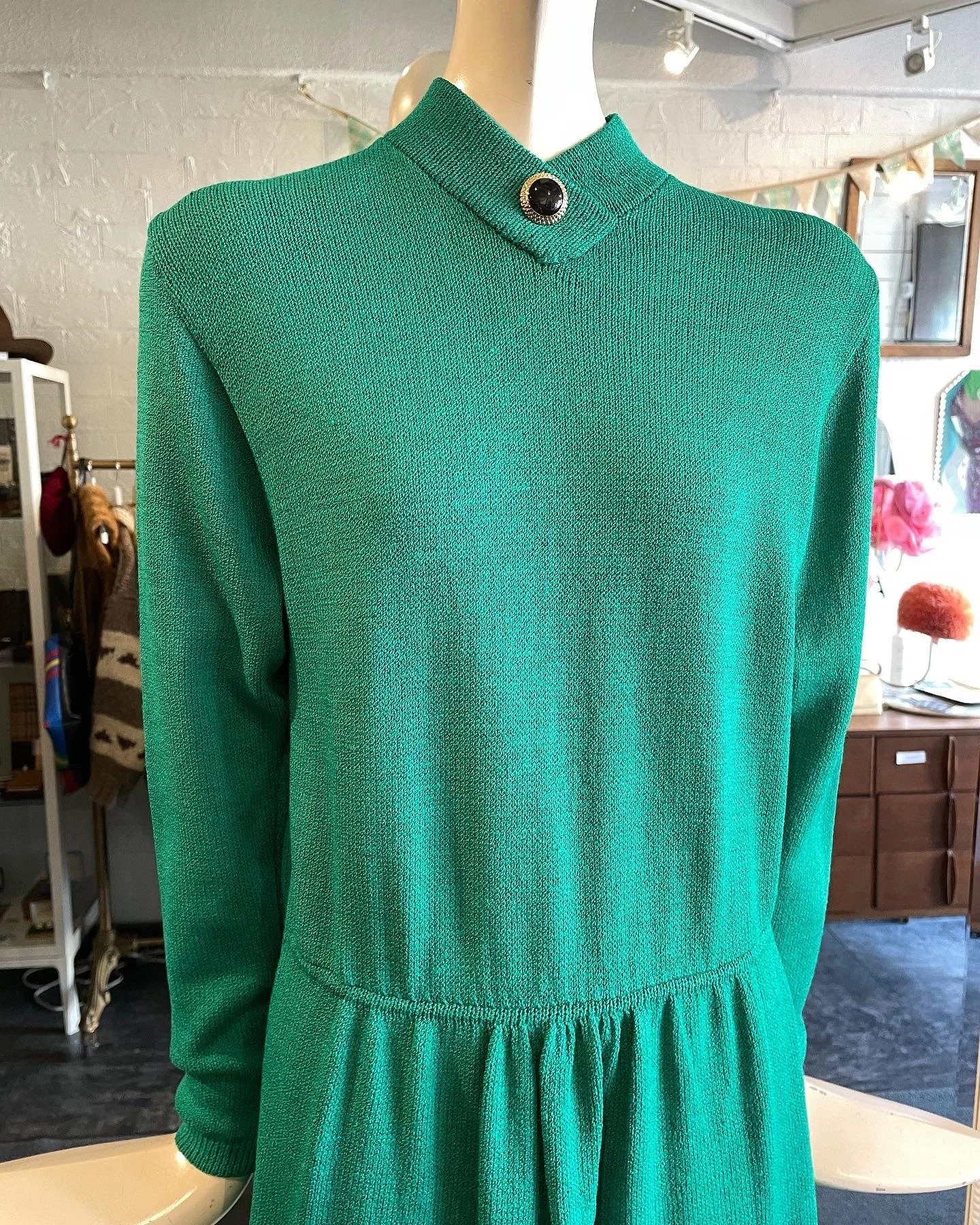 80s Vintage St.John Knit Dress | Size S-M