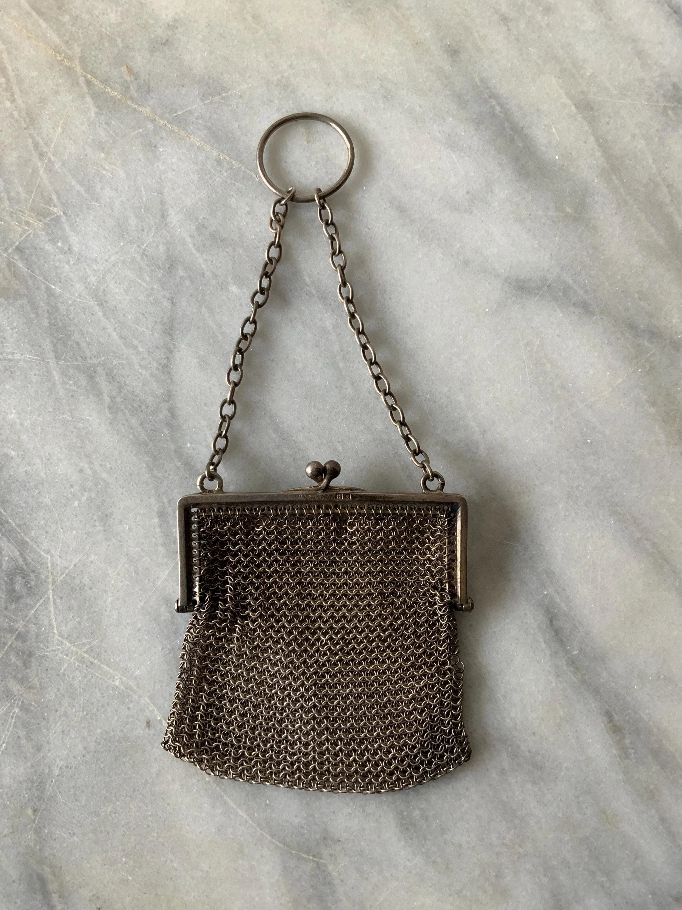 Antique chain mail coin purse