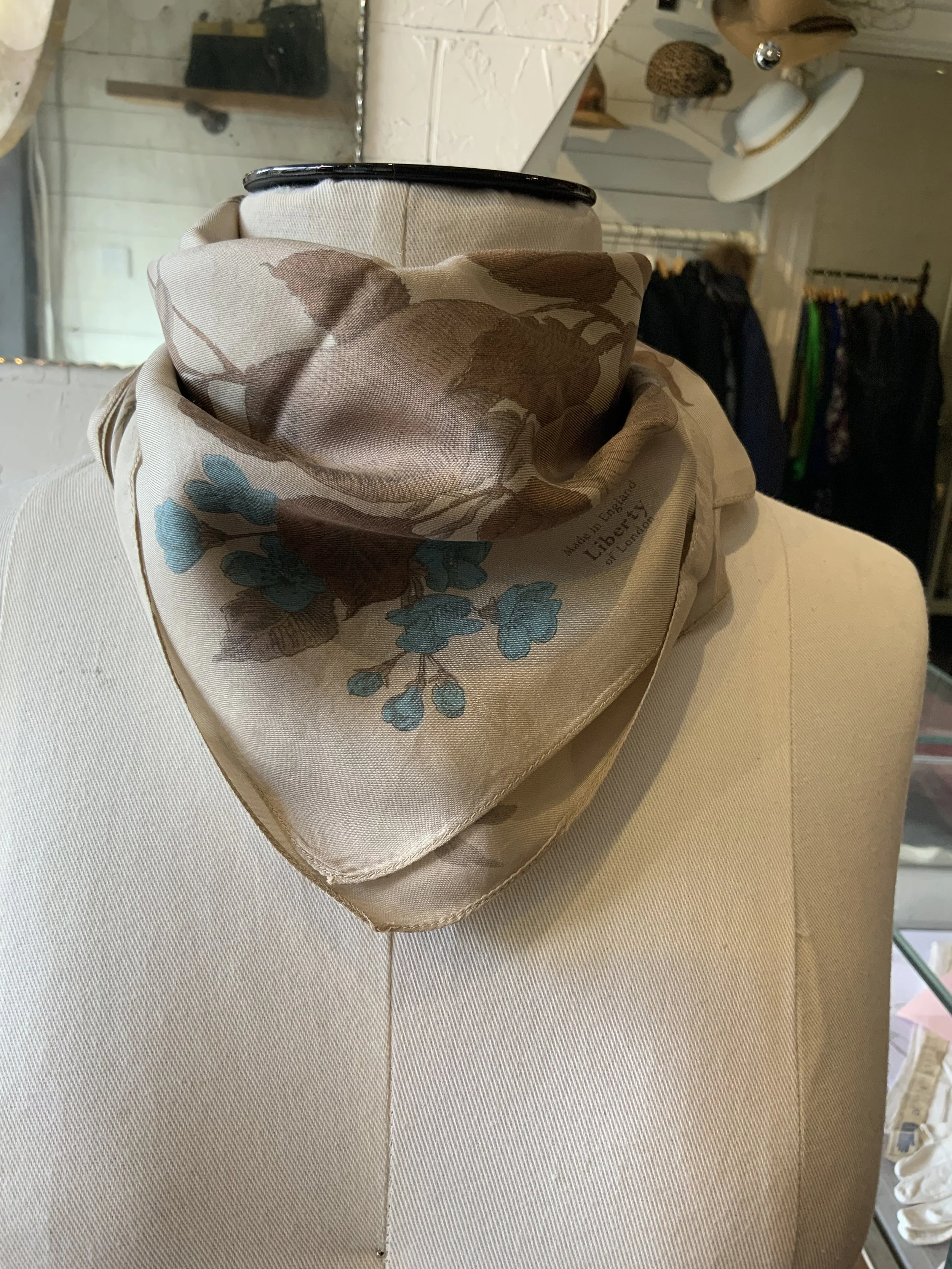 Liberty Fruit Print Silk Scarf