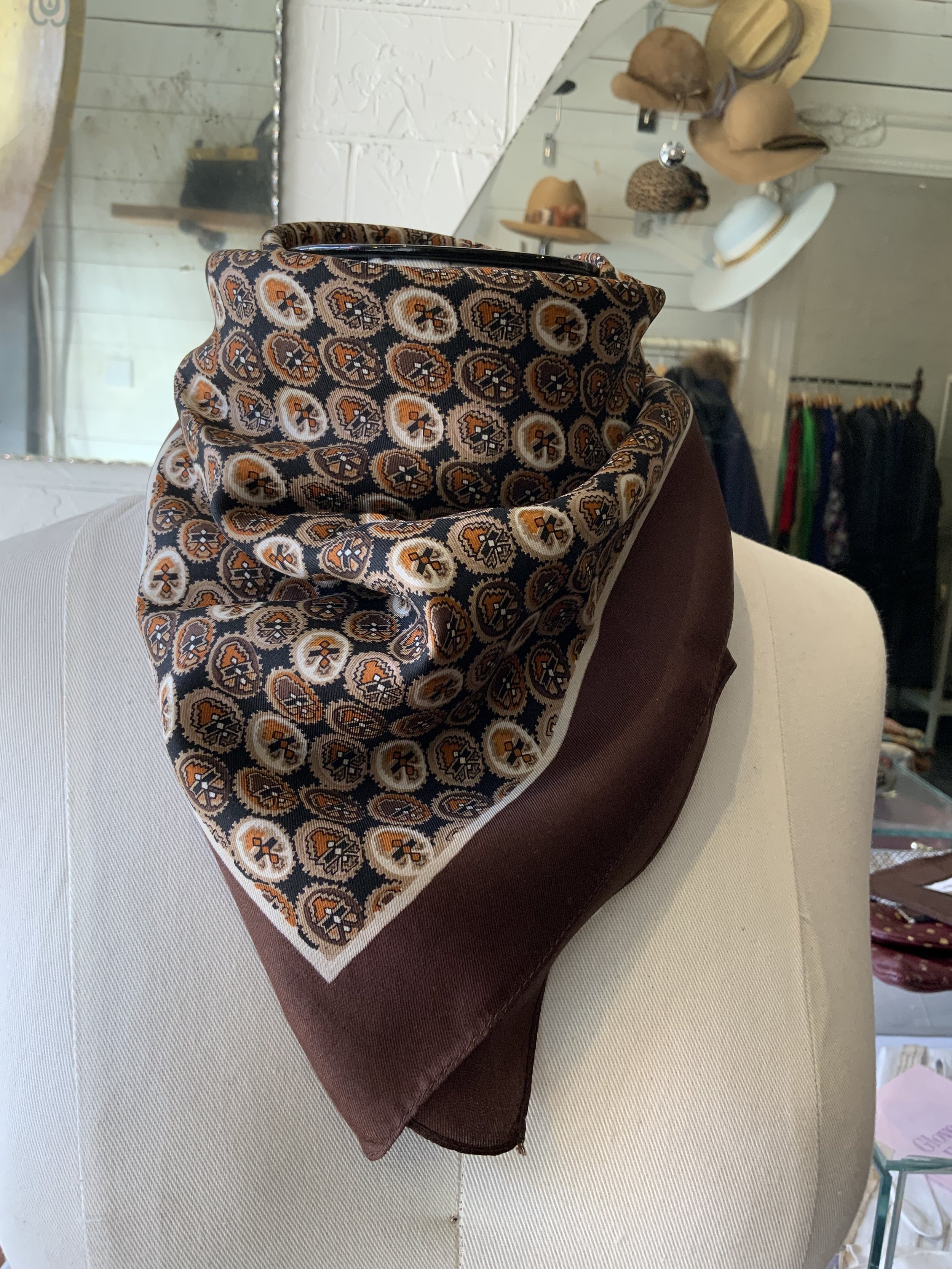 Liberty Geometric Medallion Silk Scarf