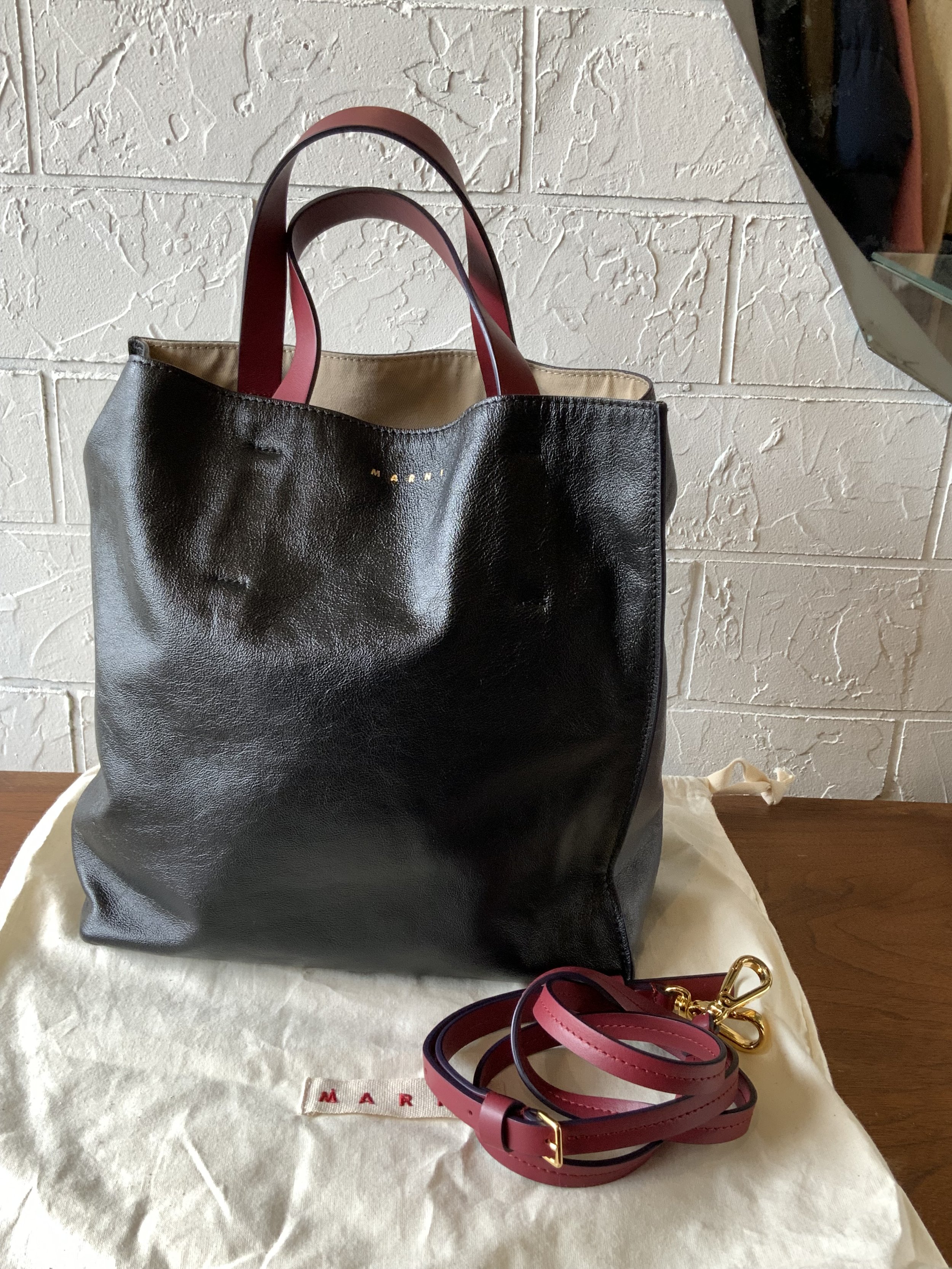 Marni Leather Tote Bag